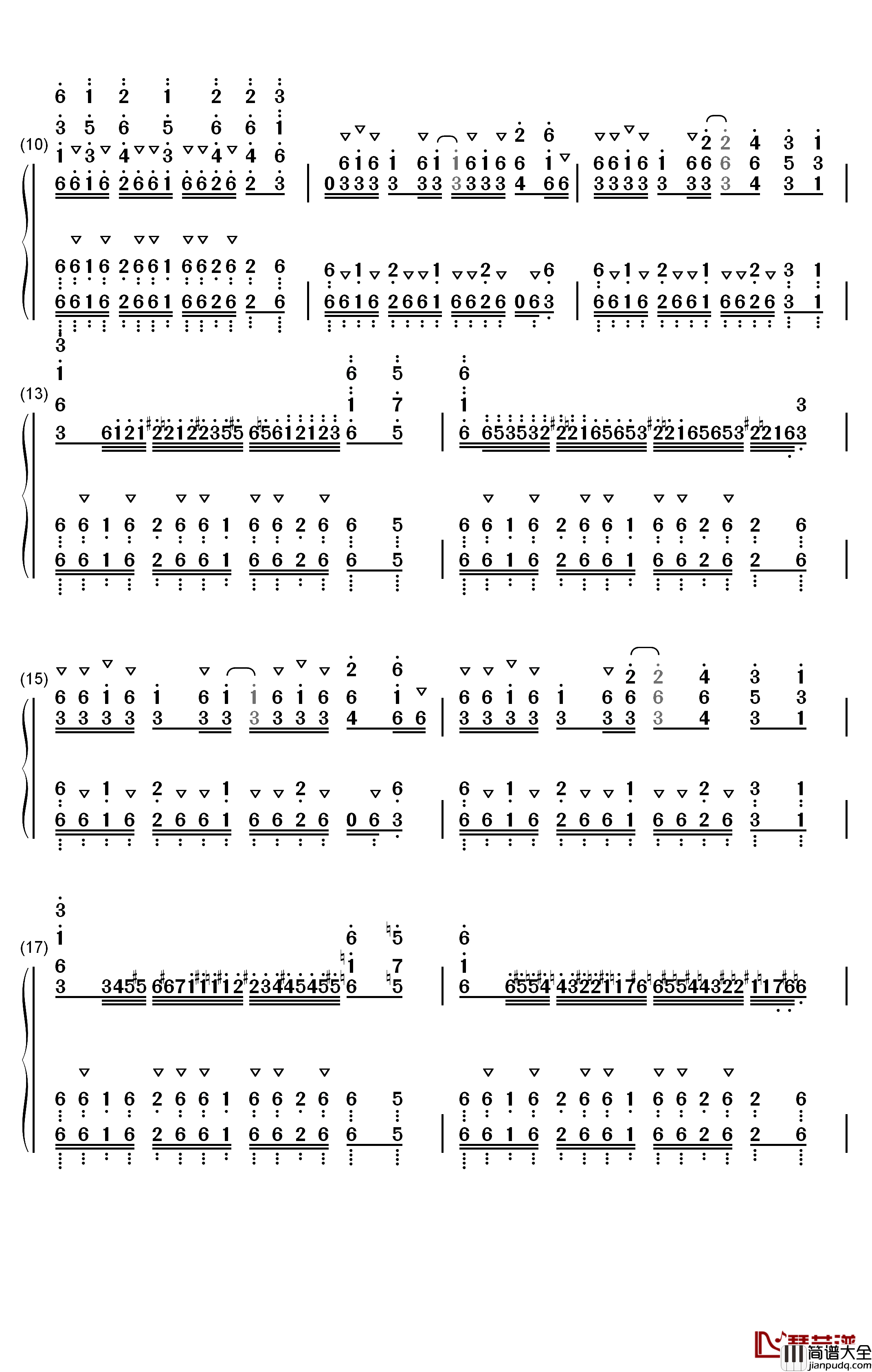 TIT_FOR_TAT钢琴简谱_数字双手_MYTH_&_ROID