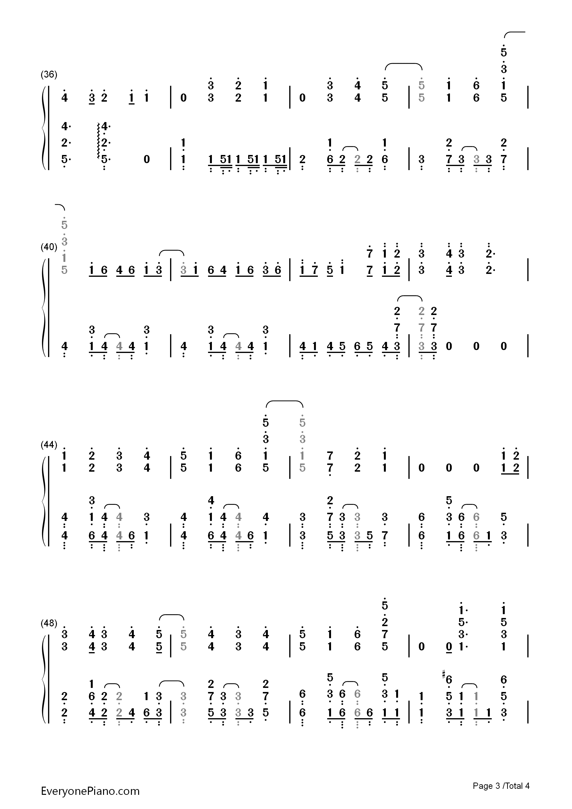 春拟き钢琴简谱_やなぎなぎ演唱