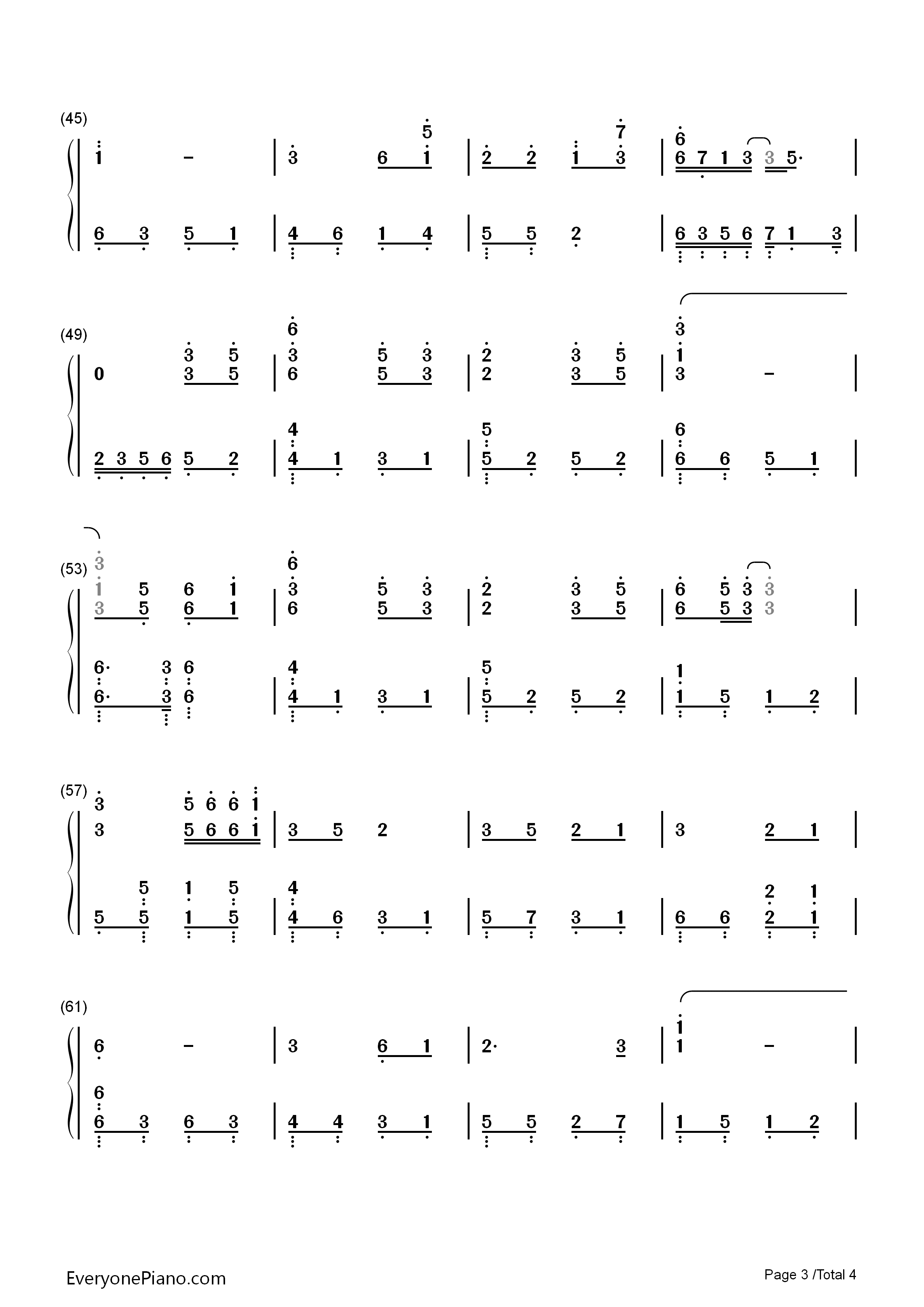 爱殇钢琴简谱_董贞演唱