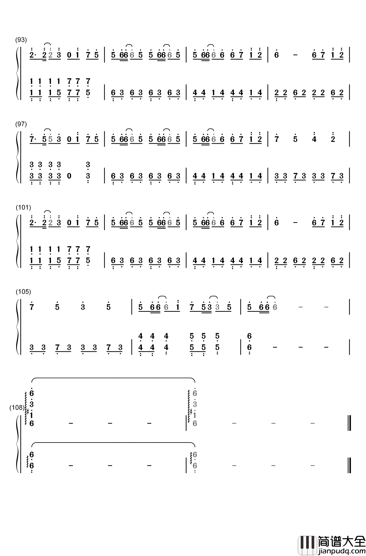 Only_My_Railgun简单版钢琴简谱_数字双手_fripSide