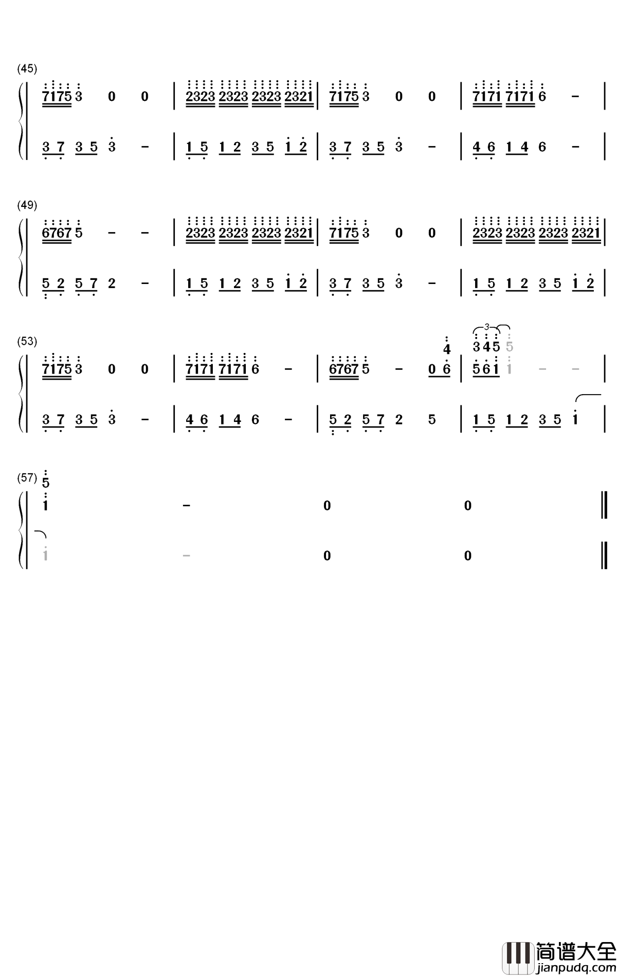 Connies_Butterfly钢琴简谱_数字双手_Shardad_Rohani