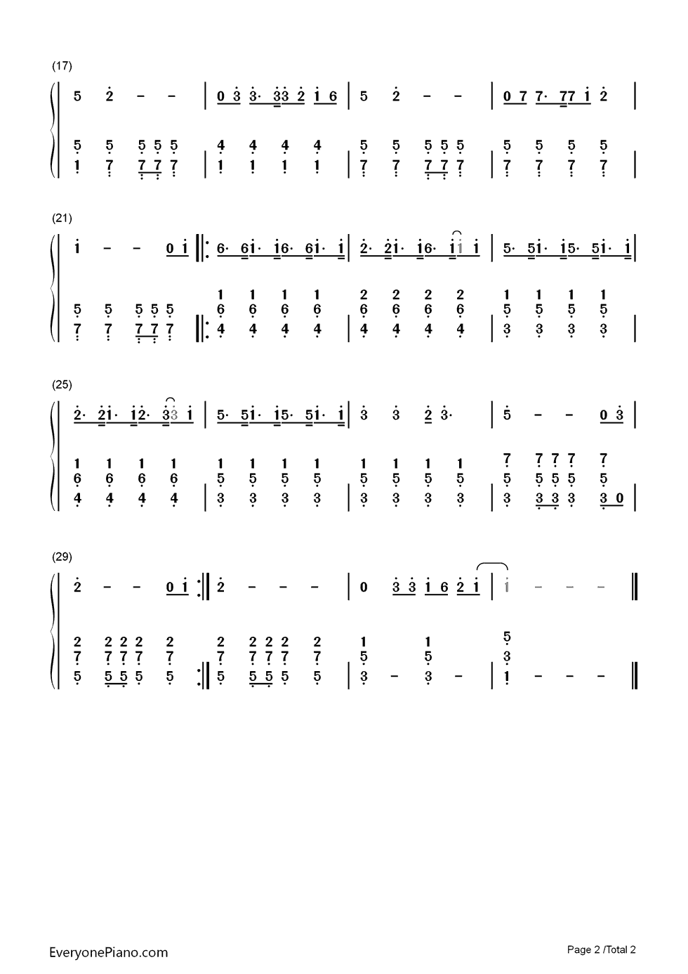 喜羊羊与灰太狼主题曲钢琴简谱_数字双手_古倩敏