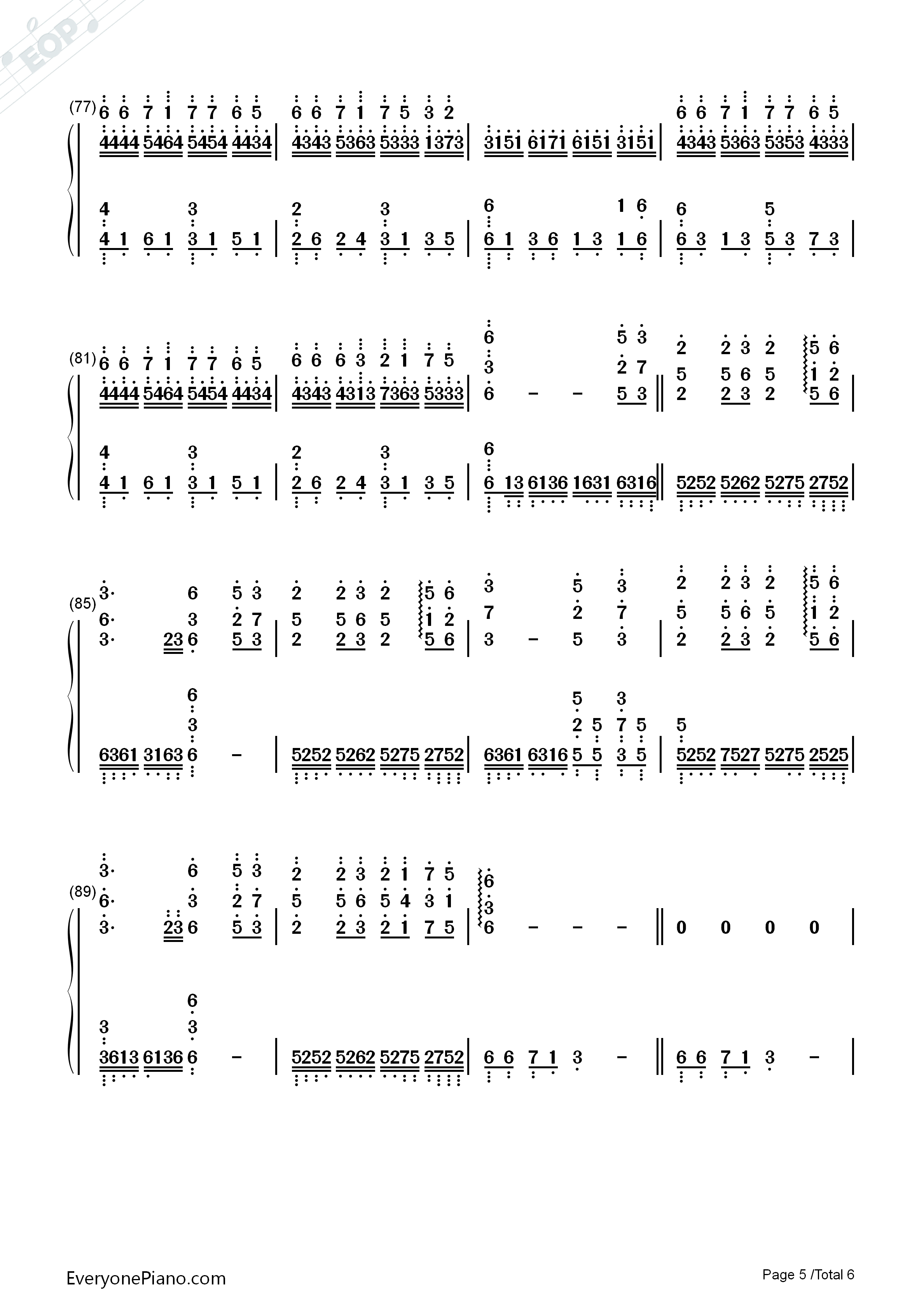 风之谷钢琴简谱_未知演唱