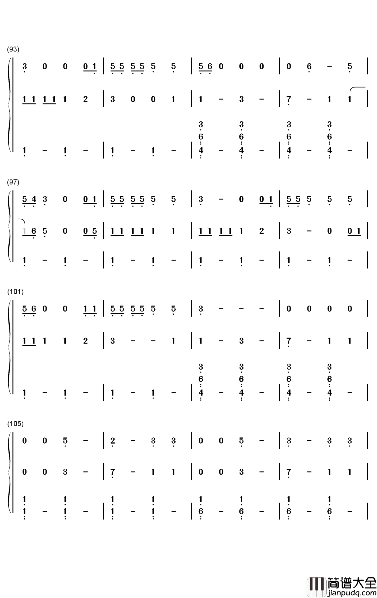 Exile钢琴简谱_数字双手_Taylor_Swift_Bon_Iver