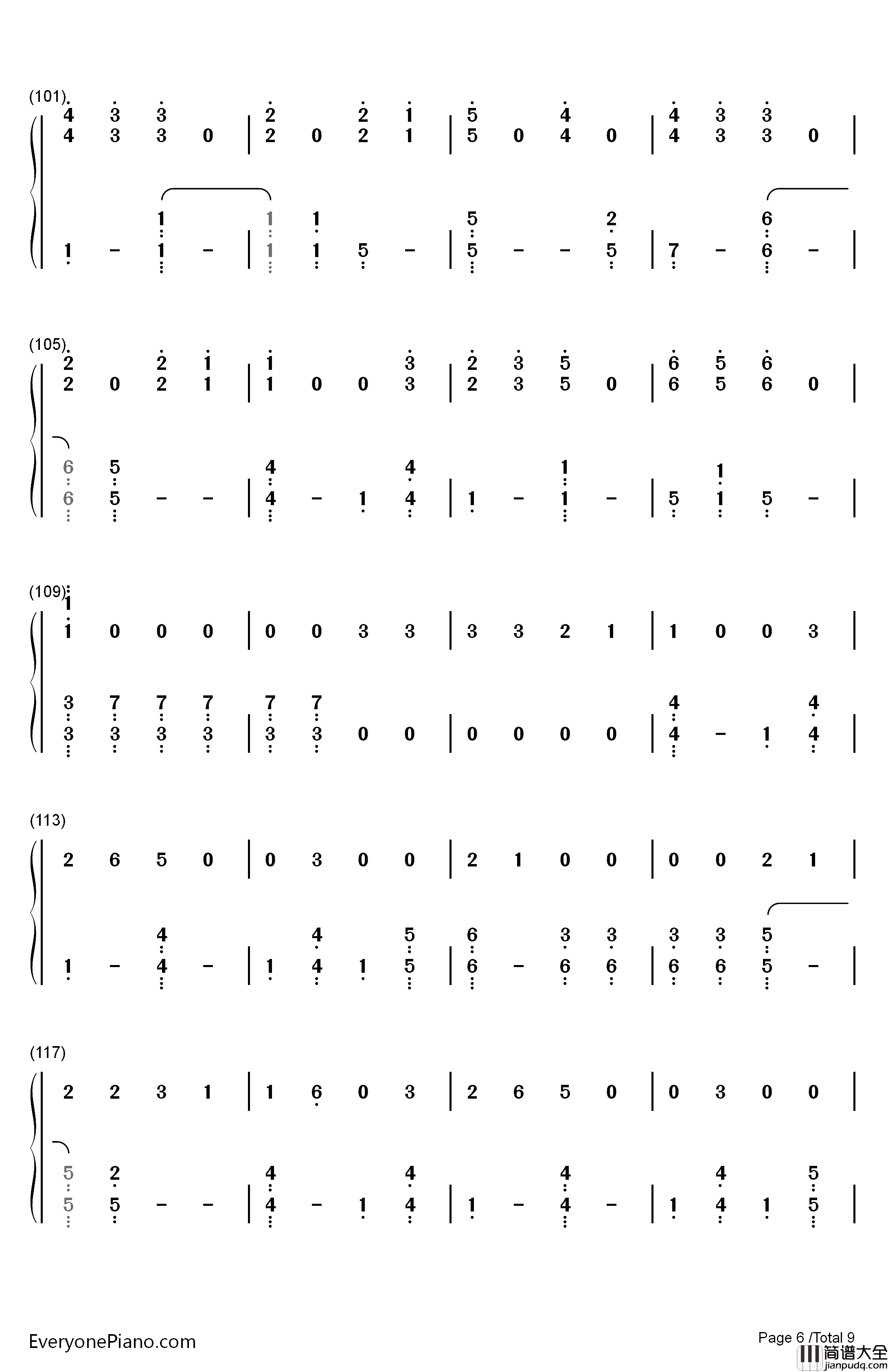 Dangerously钢琴简谱_数字双手_Charlie_Puth