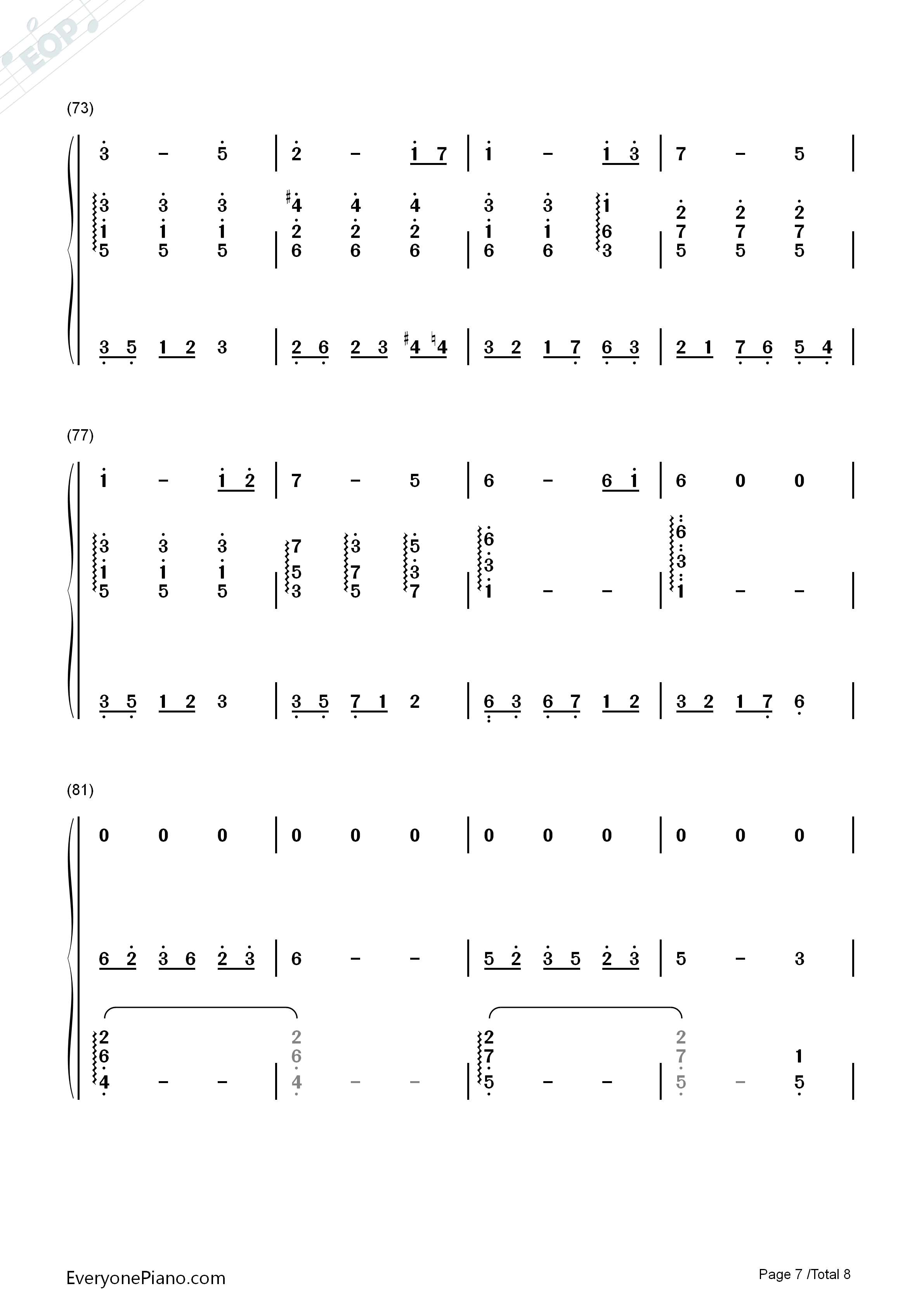 ひかりにわ钢琴简谱_早见沙织演唱