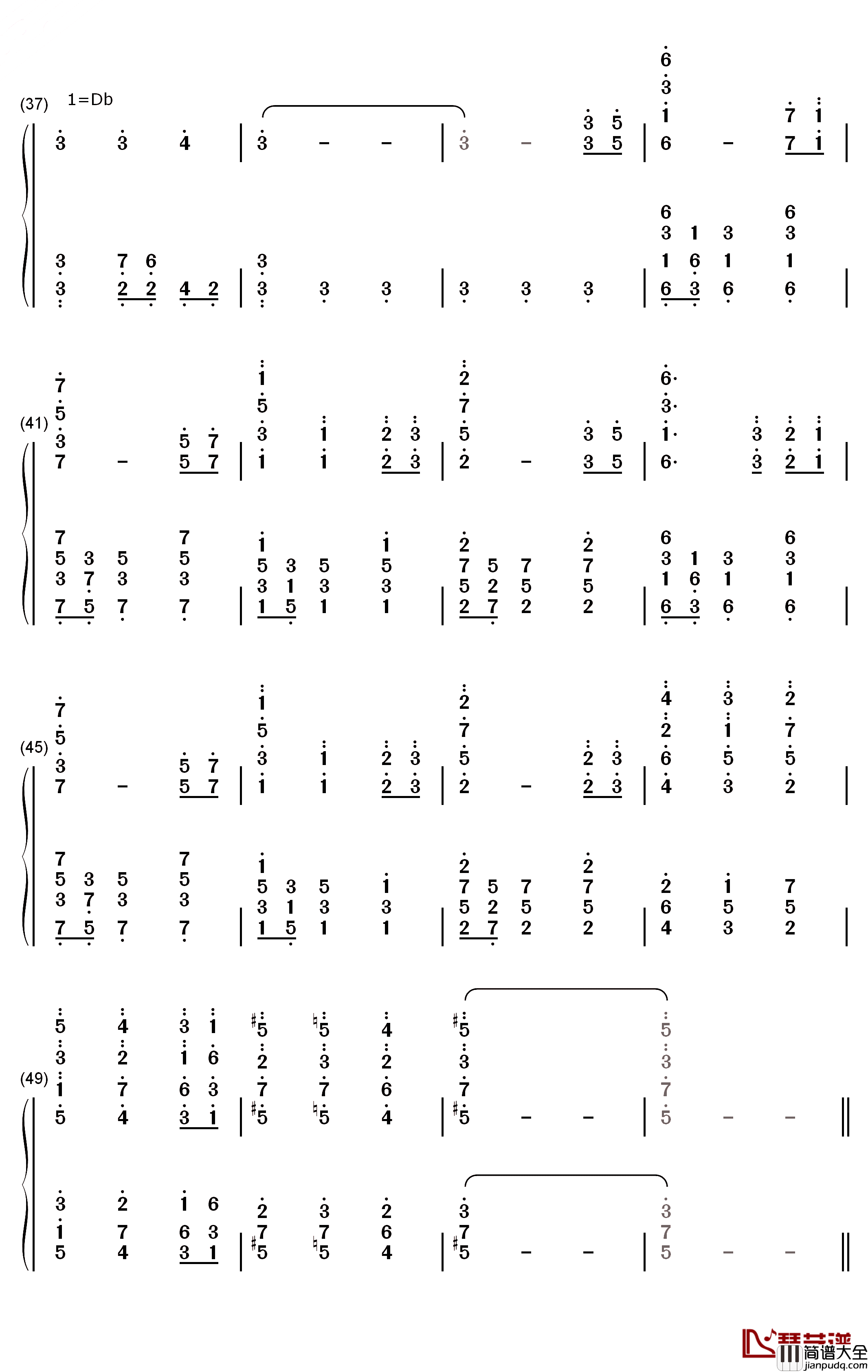 The_Ugly_Duckling钢琴简谱_数字双手_猎豹移动公司