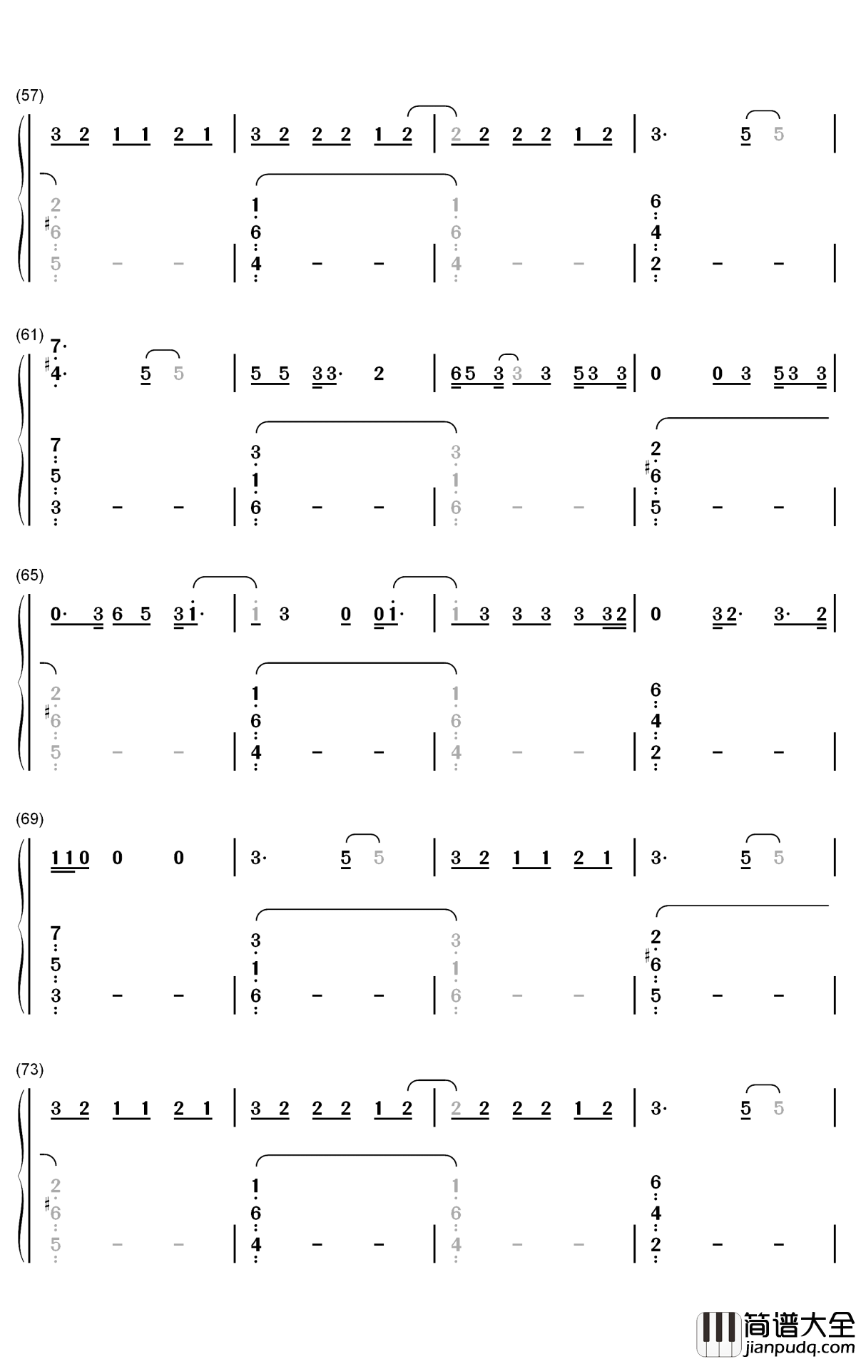 She钢琴简谱_数字双手_Harry_Styles