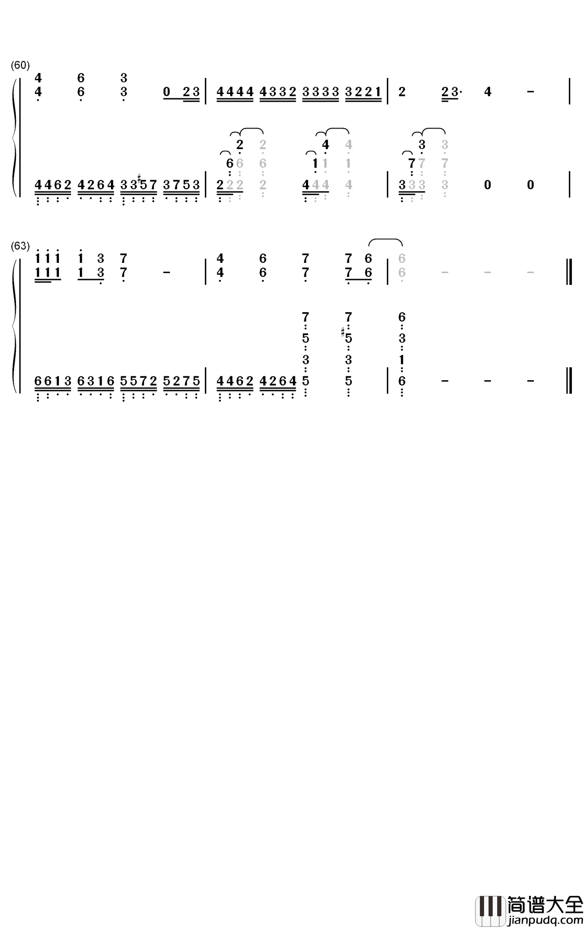 Louder_Than_Bombs钢琴简谱_数字双手_防弹少年团