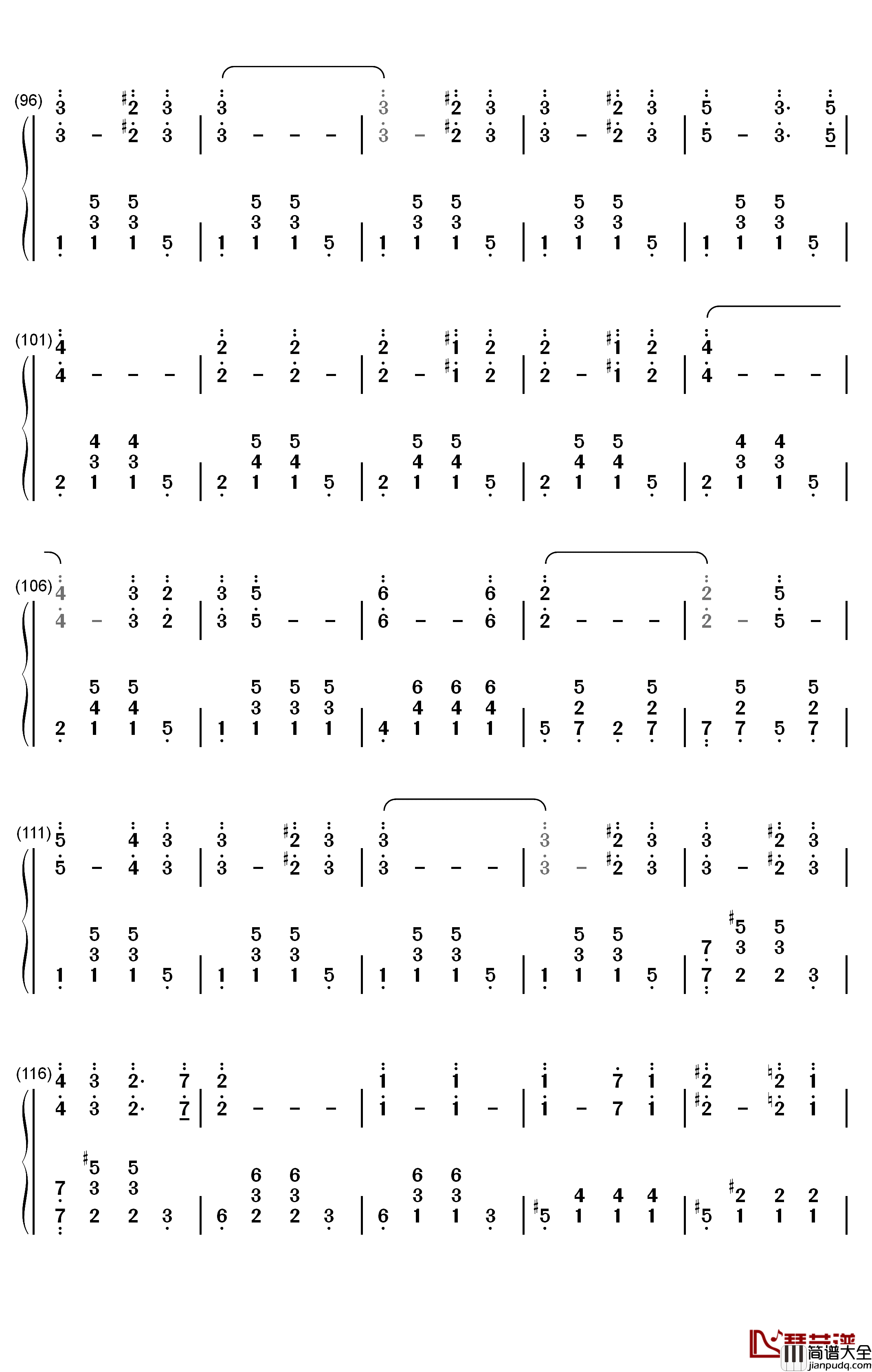 The_Stars_and_Stripes_Forever钢琴简谱_数字双手_John_Philip_Sousa