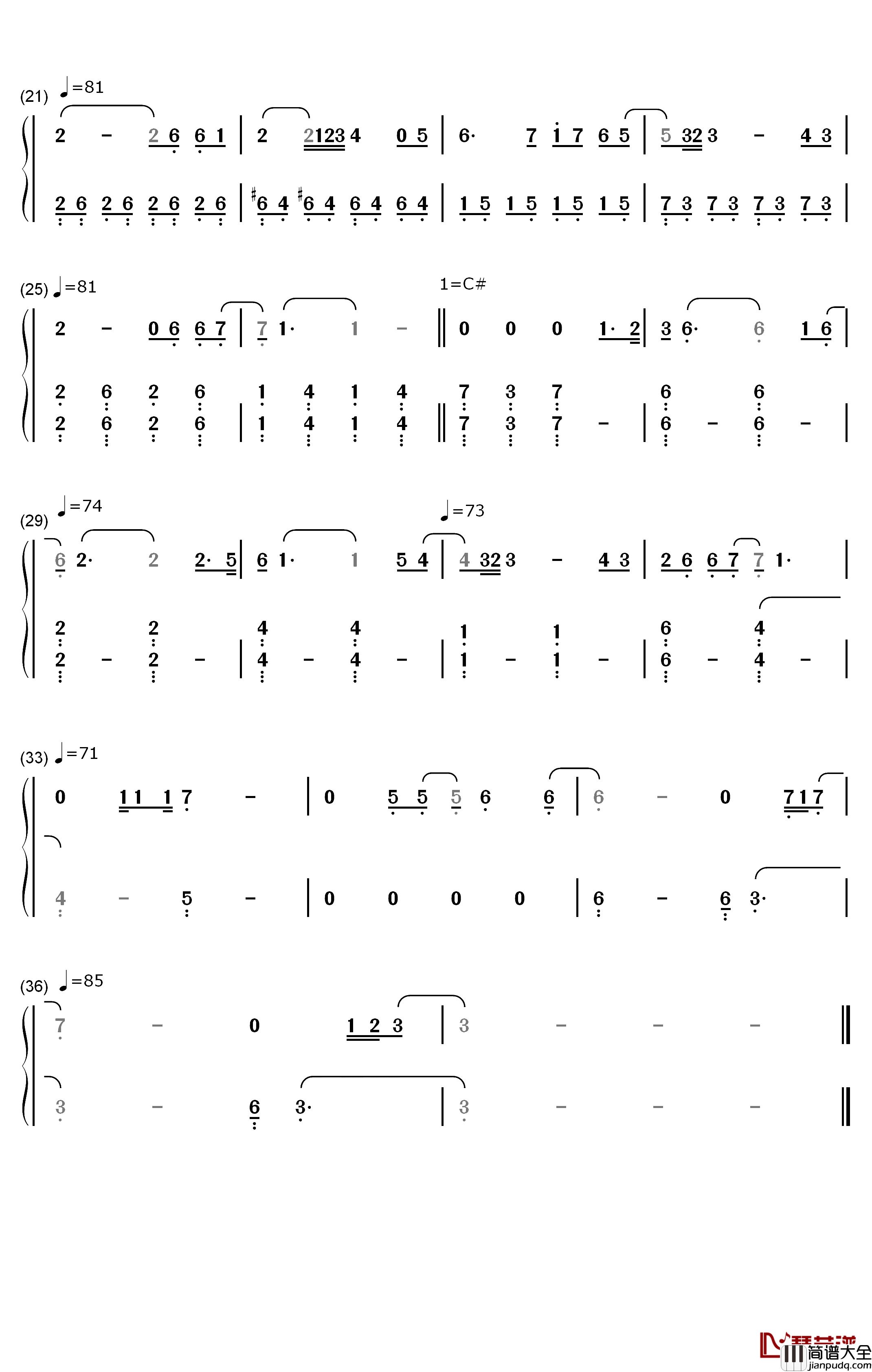 All_Is_Found钢琴简谱_数字双手_Evan_Rachel_Wood