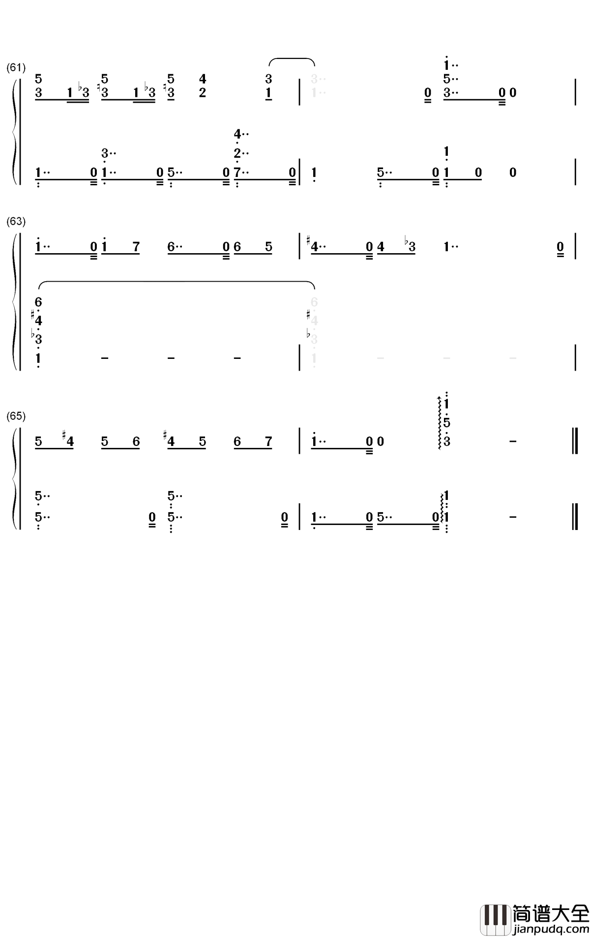 猫之步态舞钢琴简谱_数字双手_戴维·赫勒韦尔