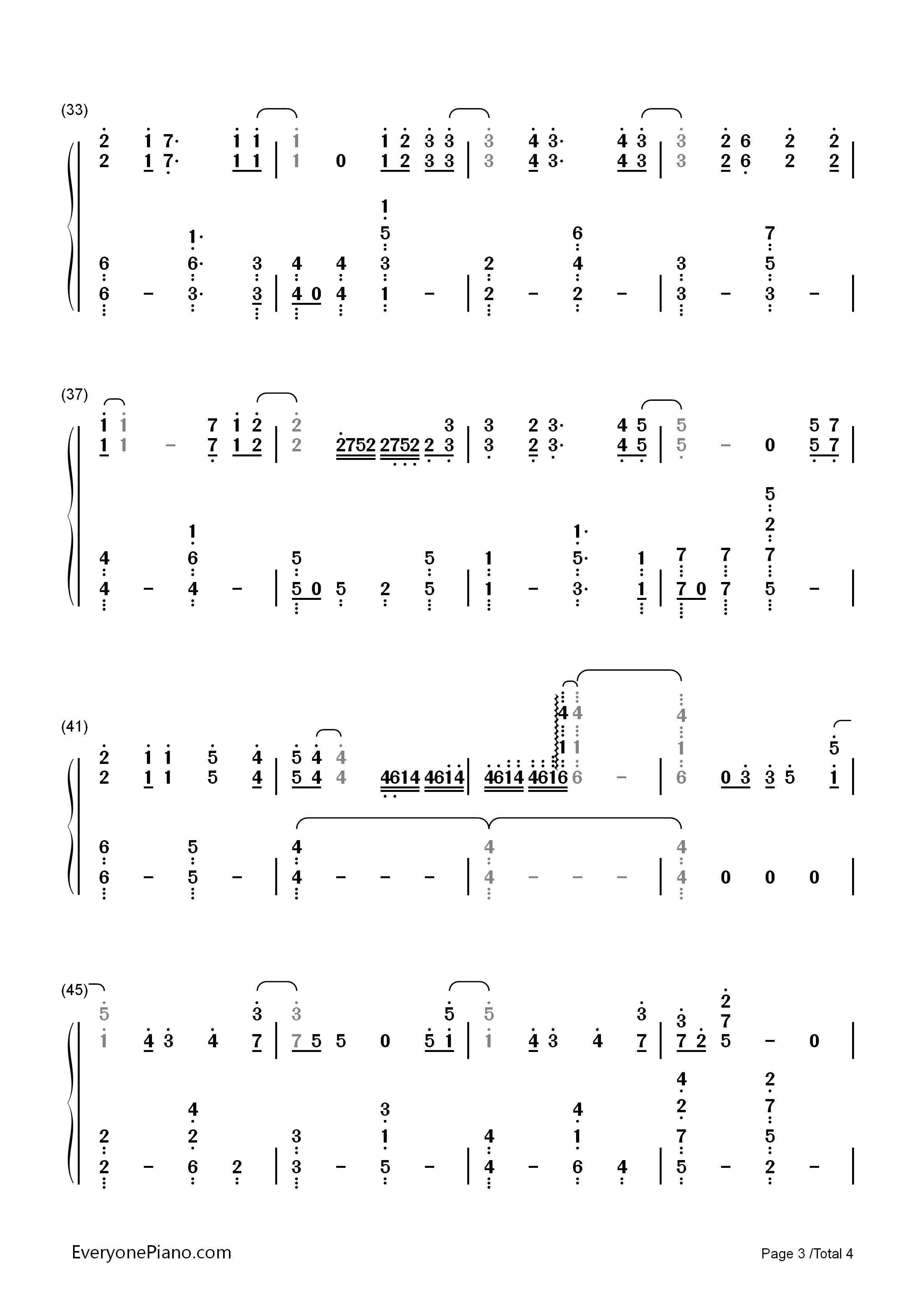 結露钢琴简谱_片平里菜演唱