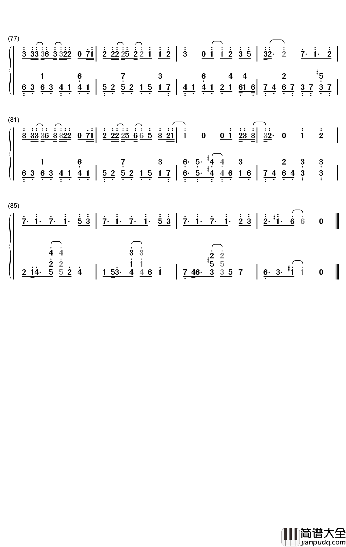 Nisha_Labyrinth钢琴简谱_数字双手_Asteria_Sophiya