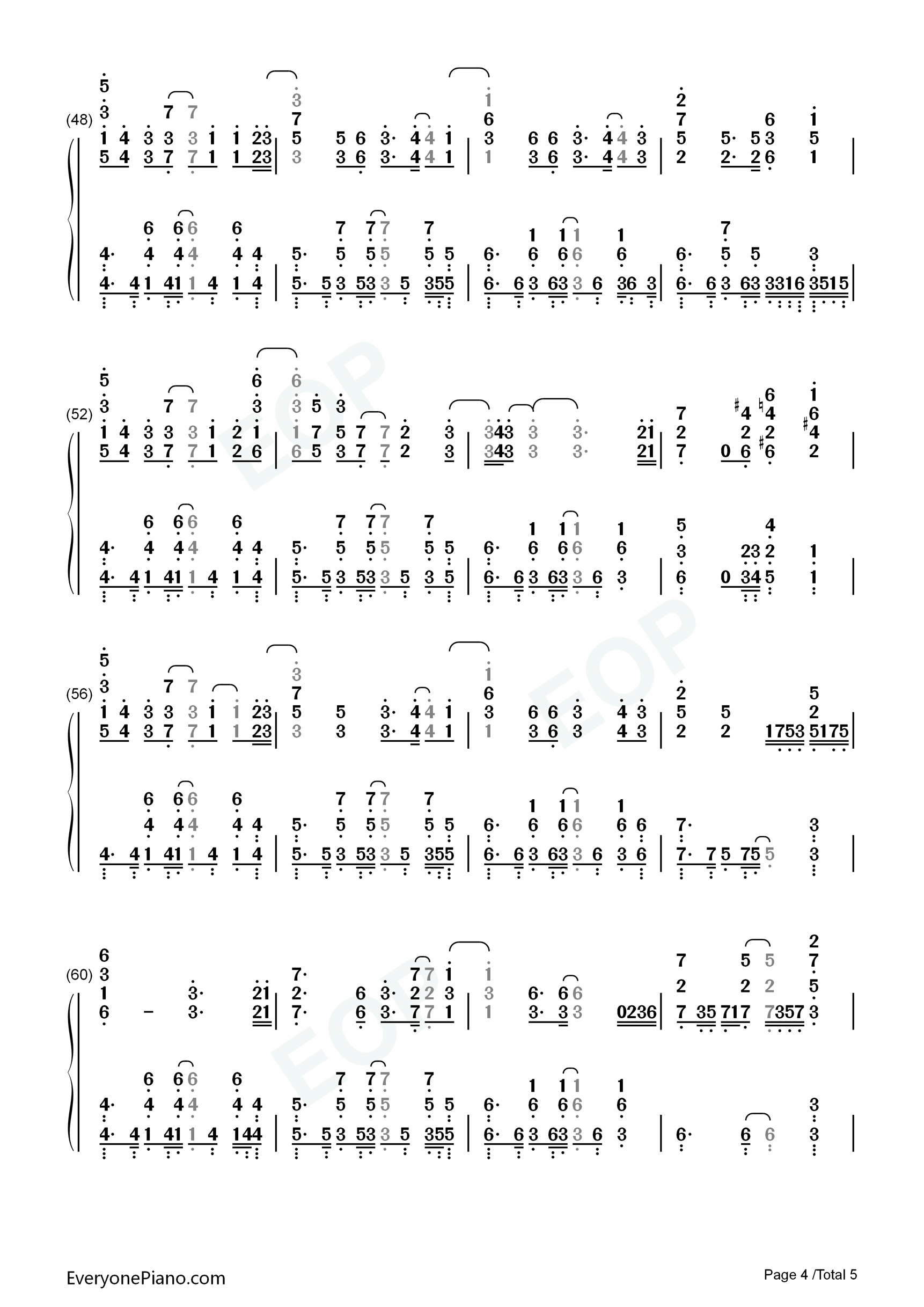 Regression钢琴简谱_HOYO_MiX演唱