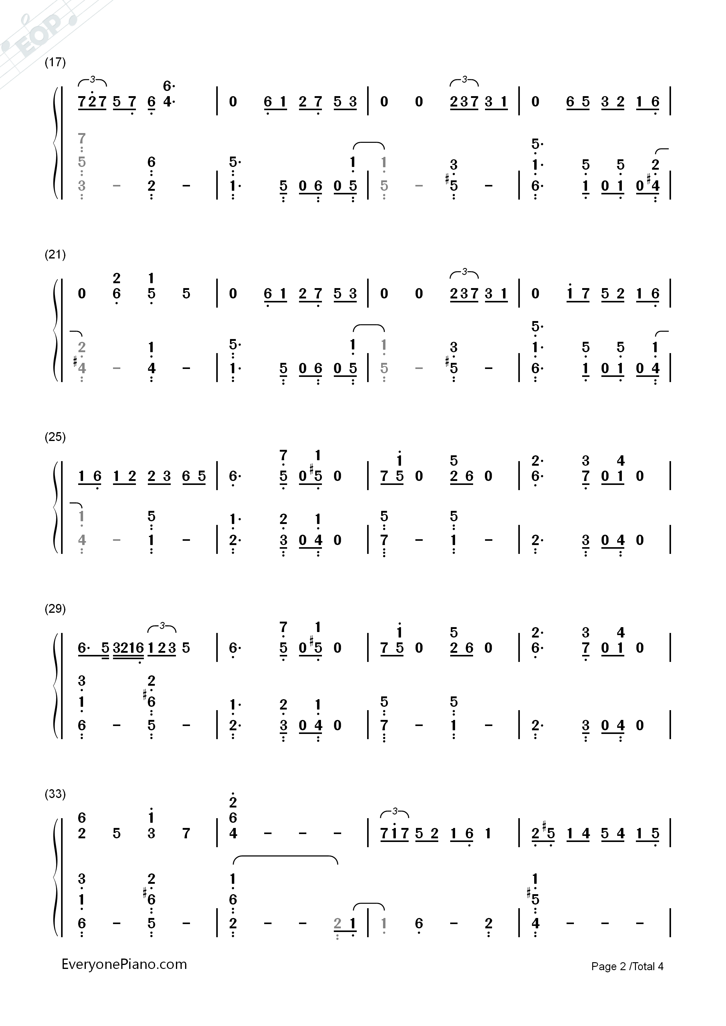 憧れカフェ钢琴简谱_RADWIMPS演唱