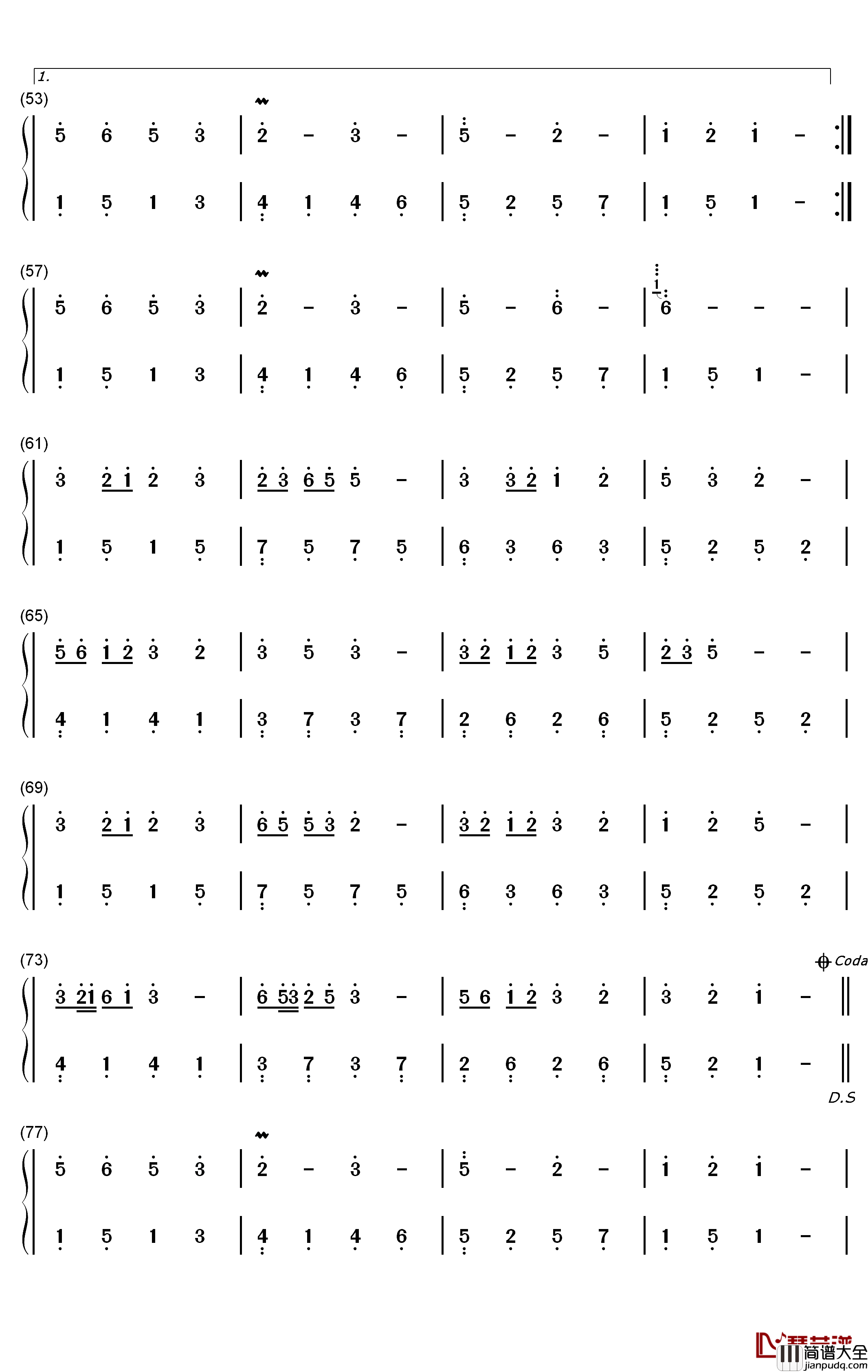 桃花笑钢琴简谱_数字双手_洛天依_言和_乐正绫