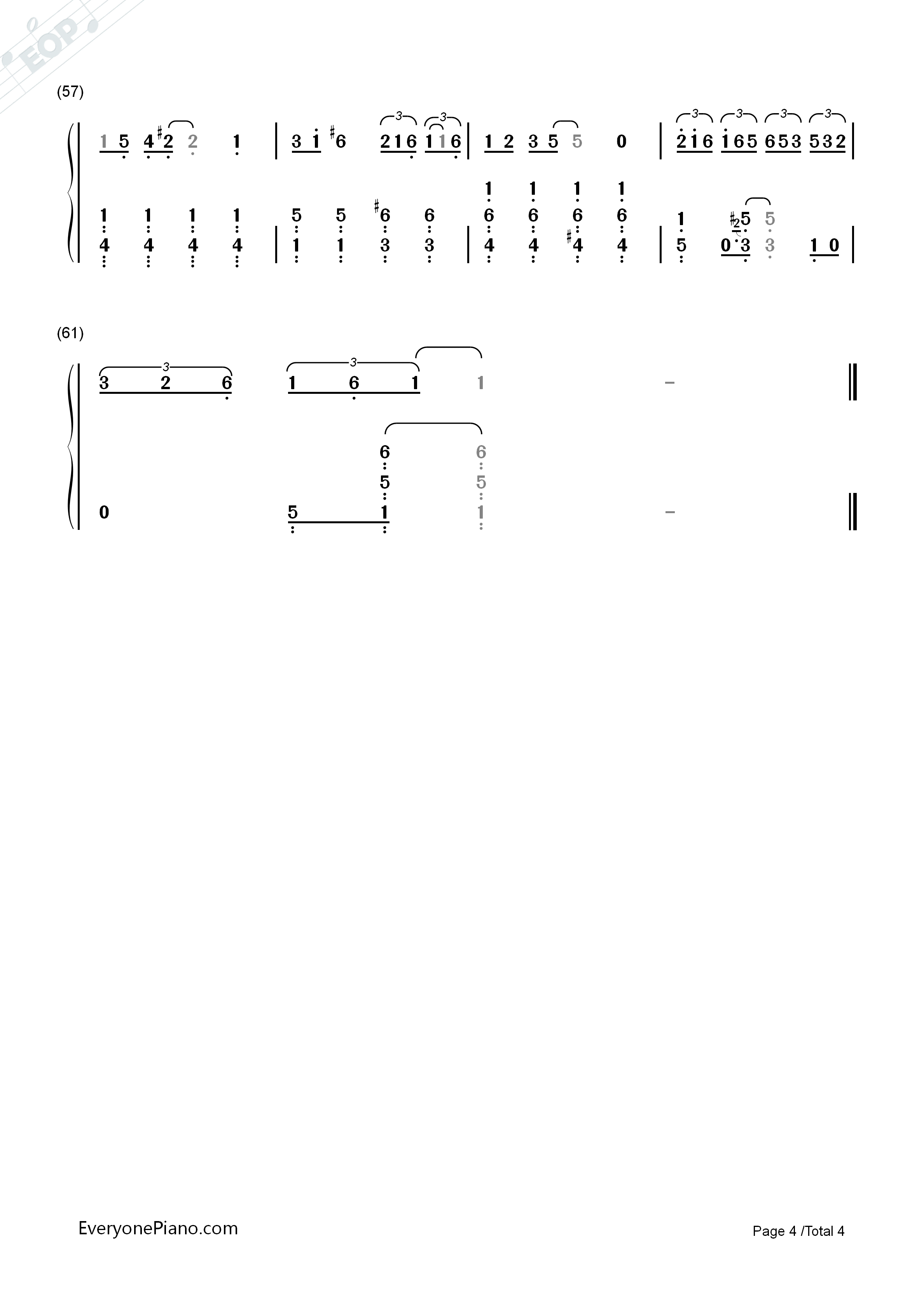 憧れカフェ钢琴简谱_RADWIMPS演唱