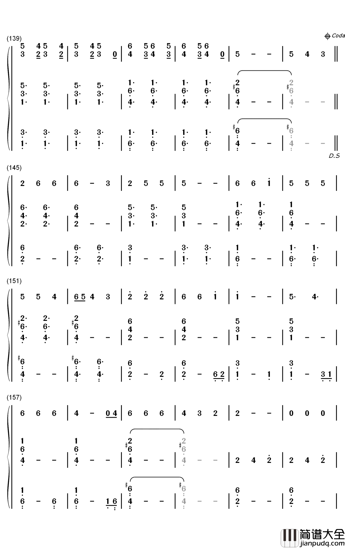 Lover_of_Mine钢琴简谱_数字双手_5_Seconds_of_Summer