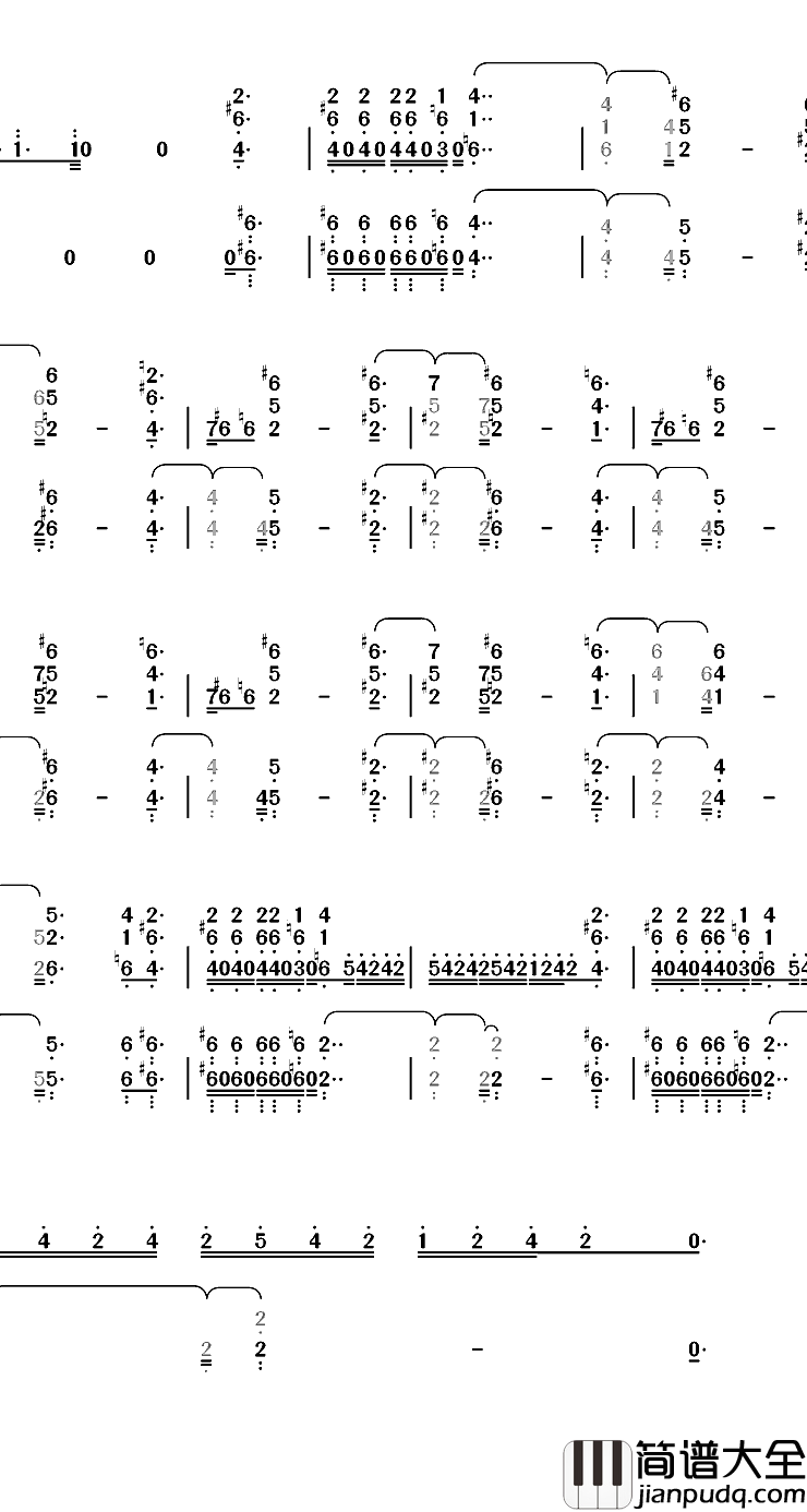 Africa钢琴简谱_数字双手_Toto