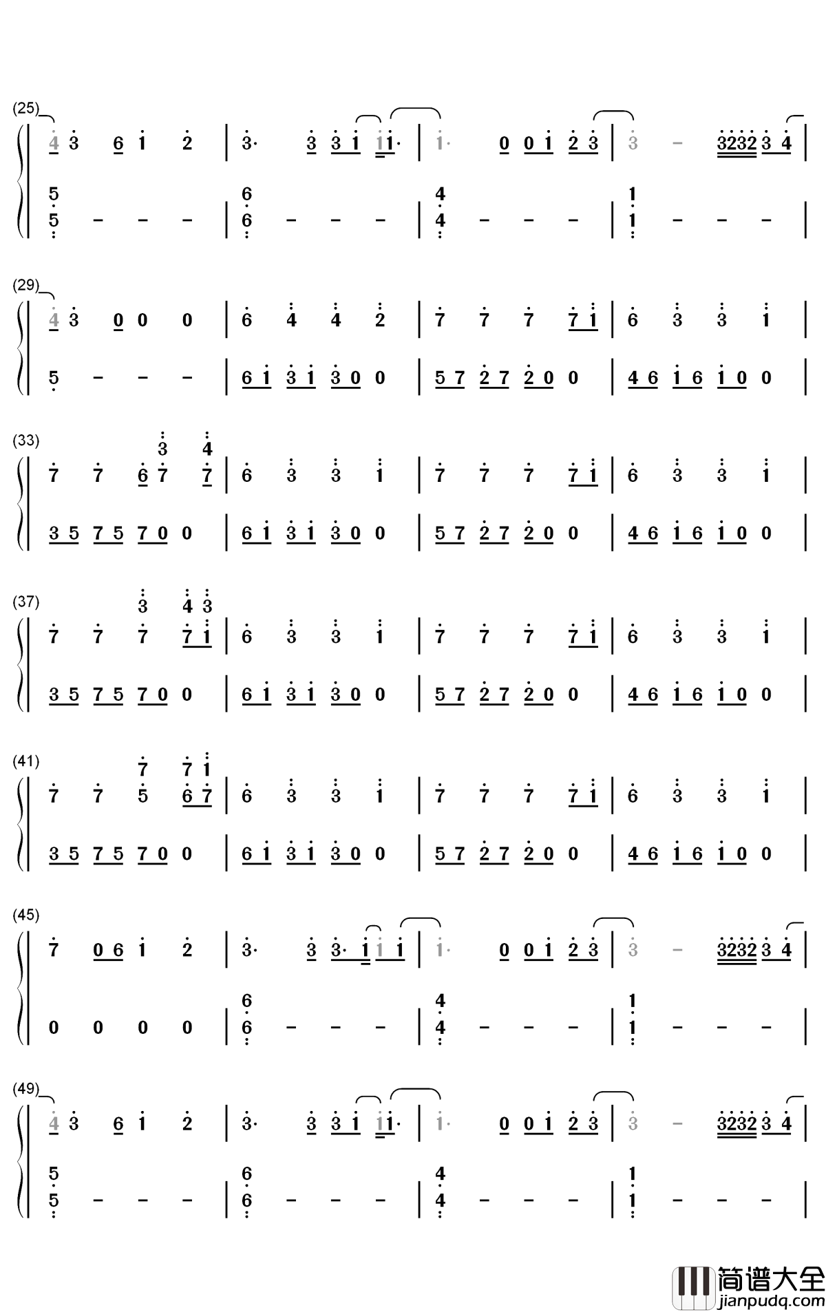 In_The_End钢琴简谱_数字双手_Tommee_Profitt_Fleurie_Jung_Youth