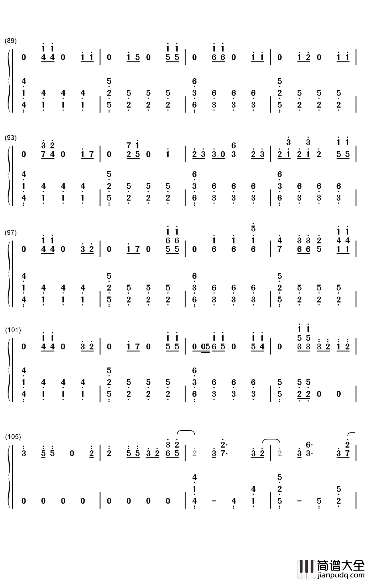 Fallin_Flower钢琴简谱_数字双手_SEVENTEEN