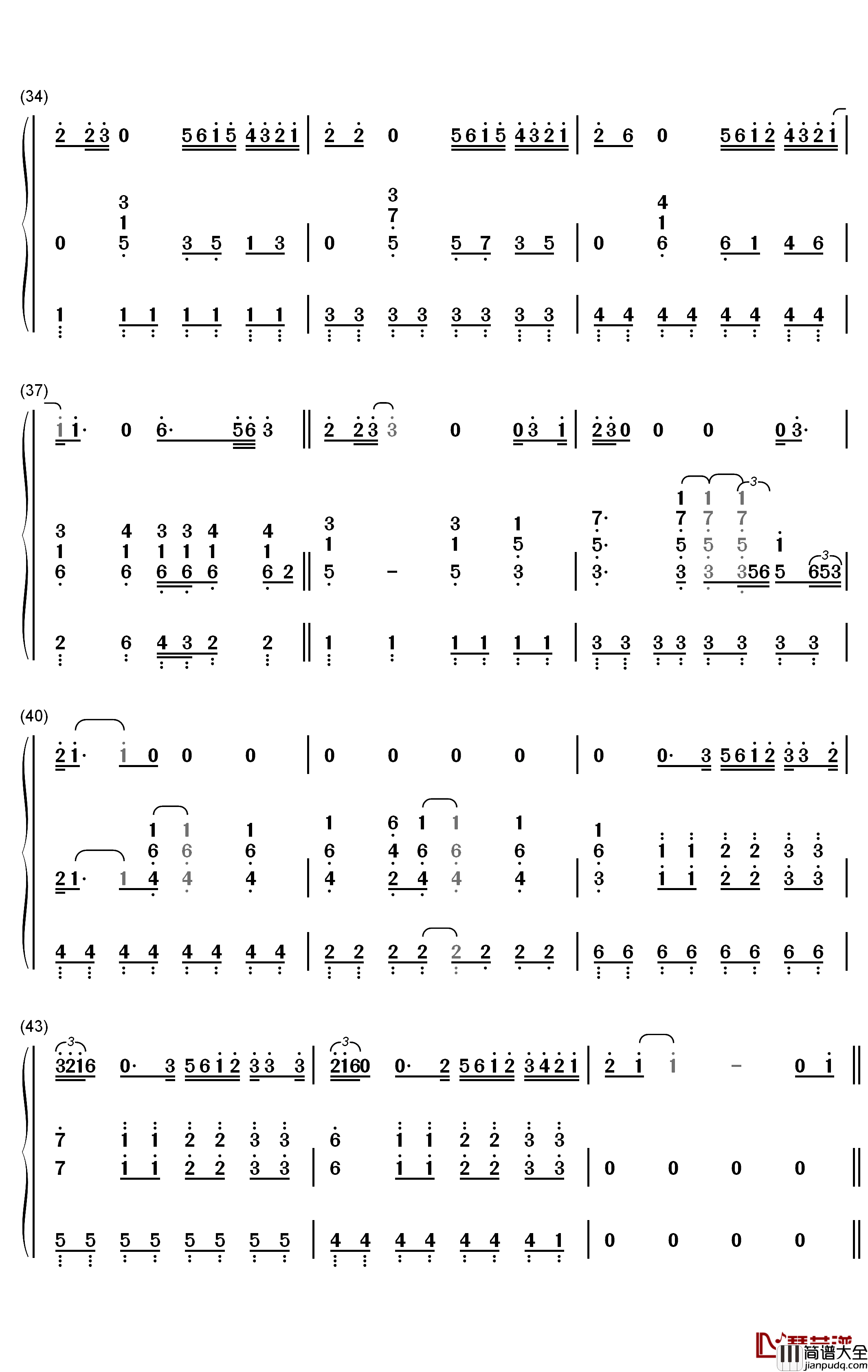 Speechless钢琴简谱_数字双手_Dan_+_Shay