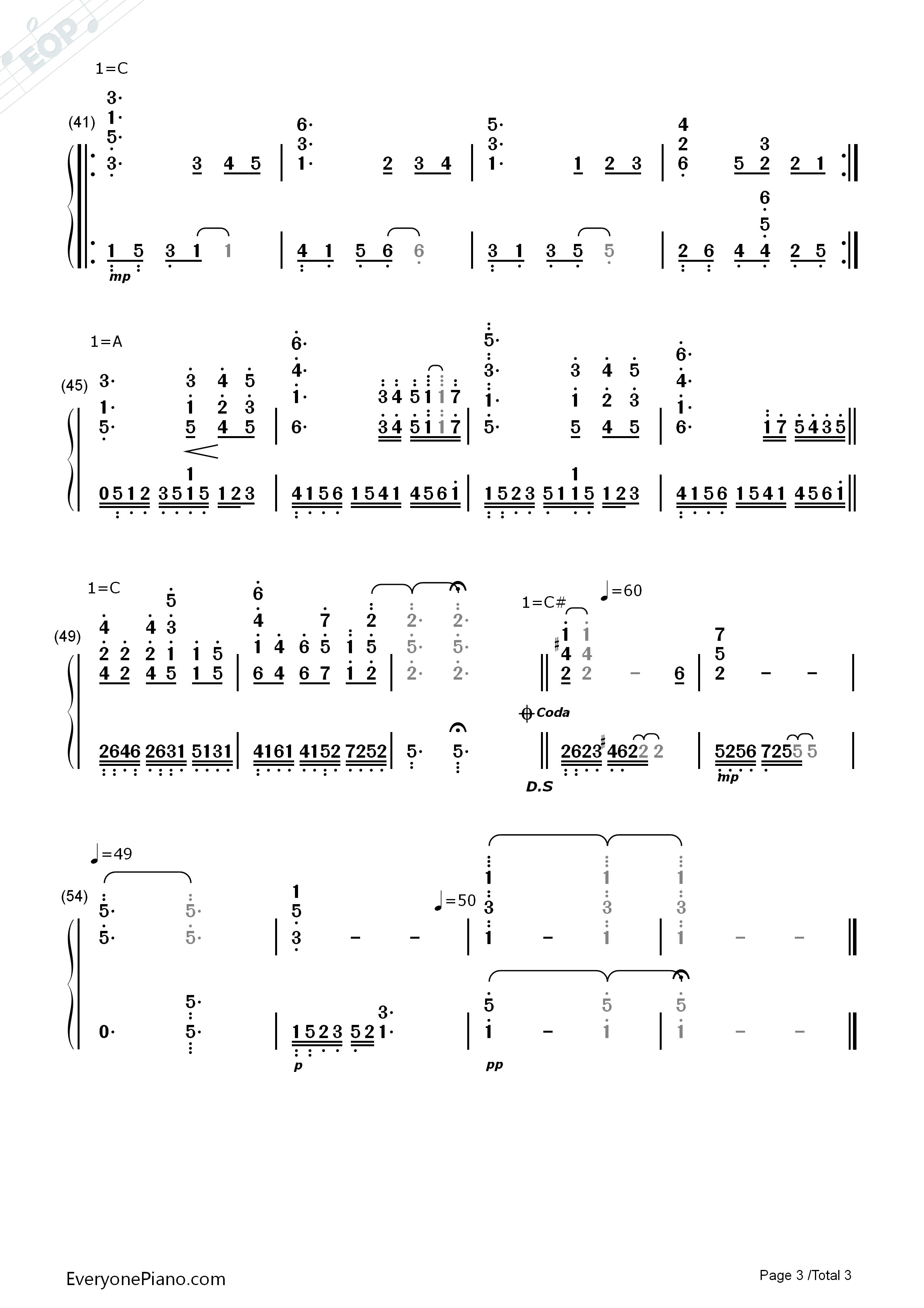 Allegro_Cantabile钢琴简谱_SUEMITSU_&_THE_SUEMITH演唱