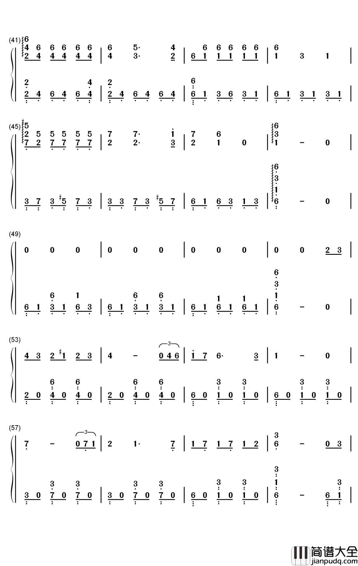 El_Sol_se_Recuesta钢琴简谱_数字双手_Edison