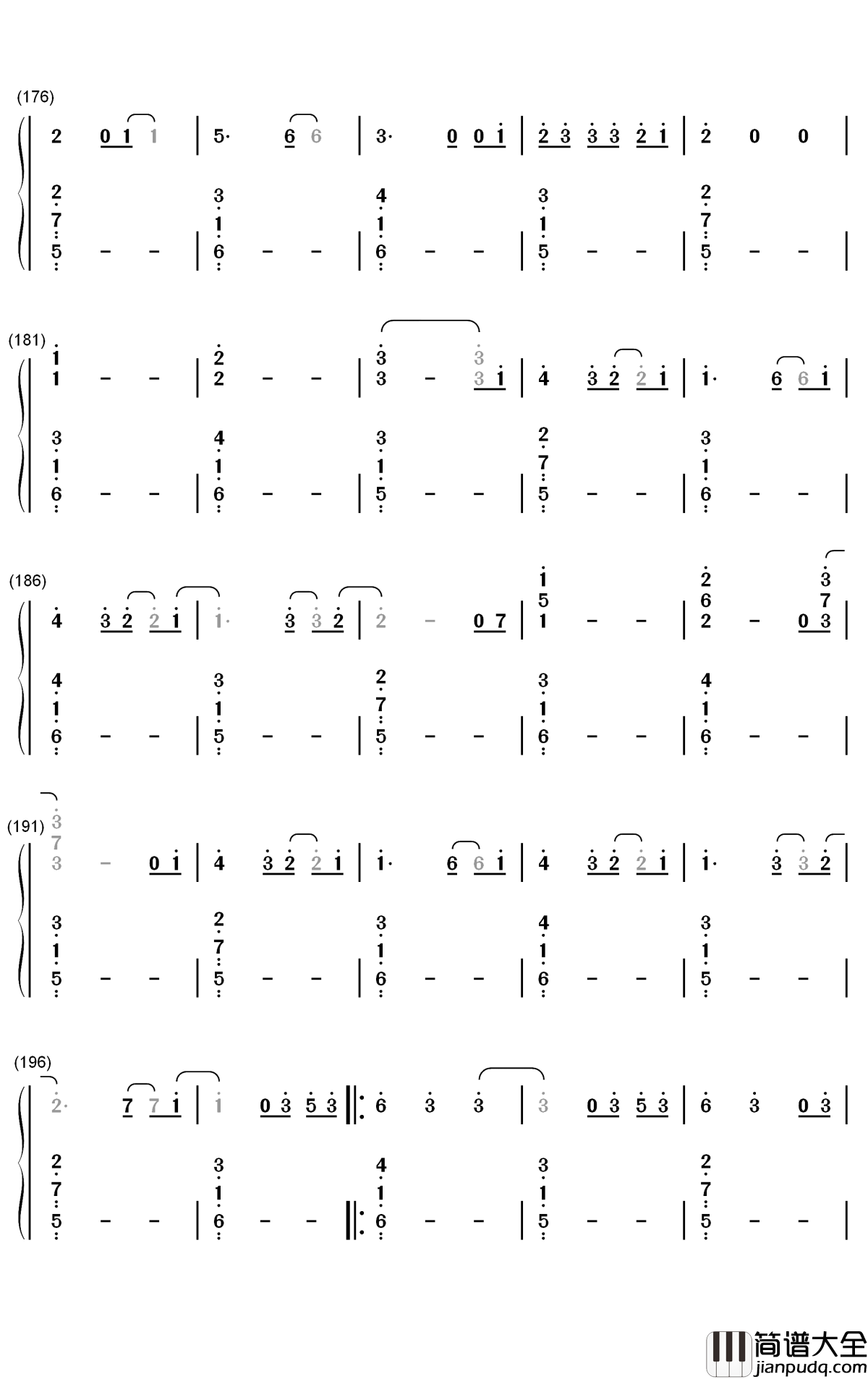 Mikrokosmos钢琴简谱_数字双手_防弹少年团