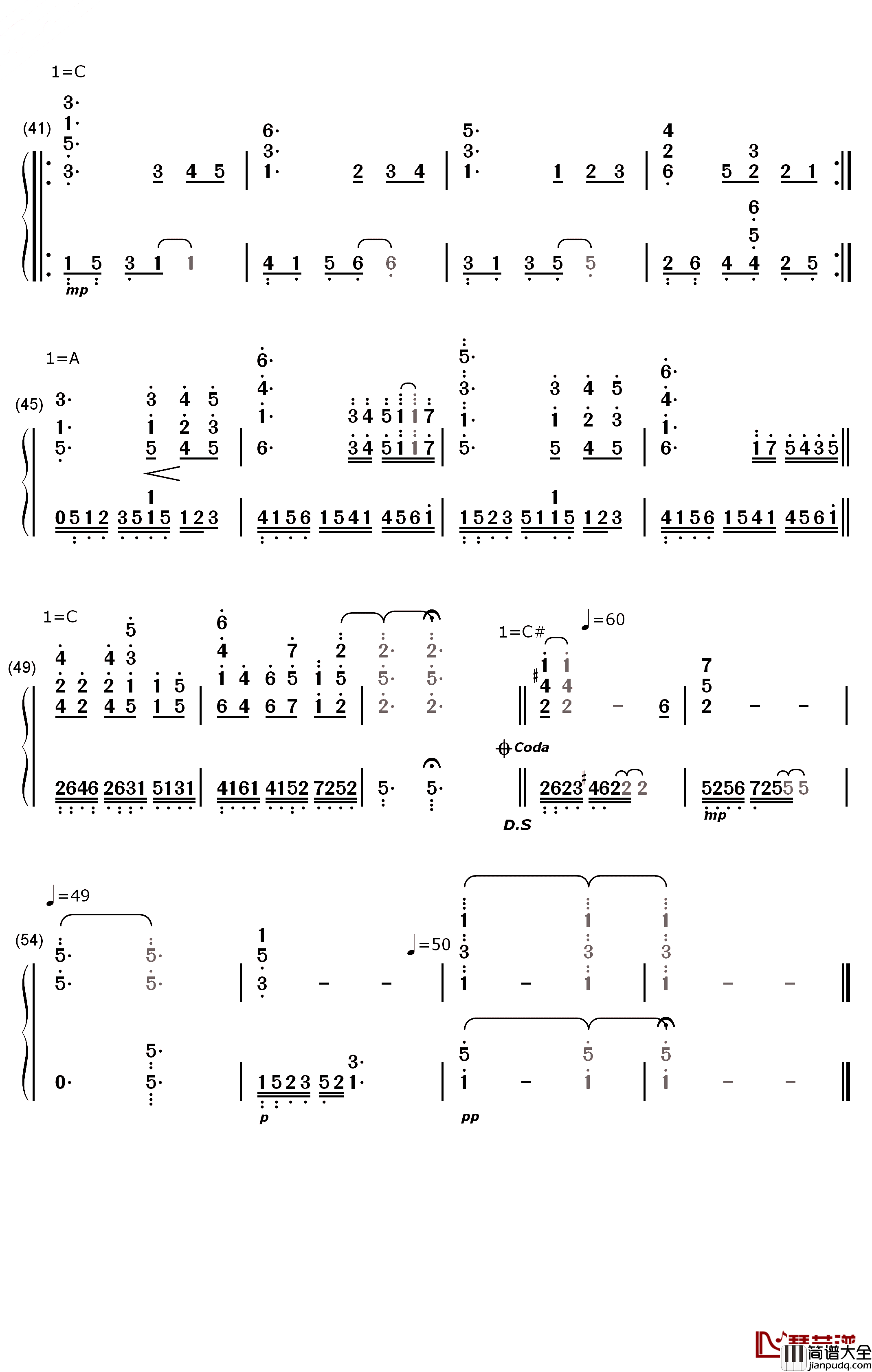 Allegro_Cantabile钢琴简谱_数字双手_SUEMITSU/_THE_SUEMITH