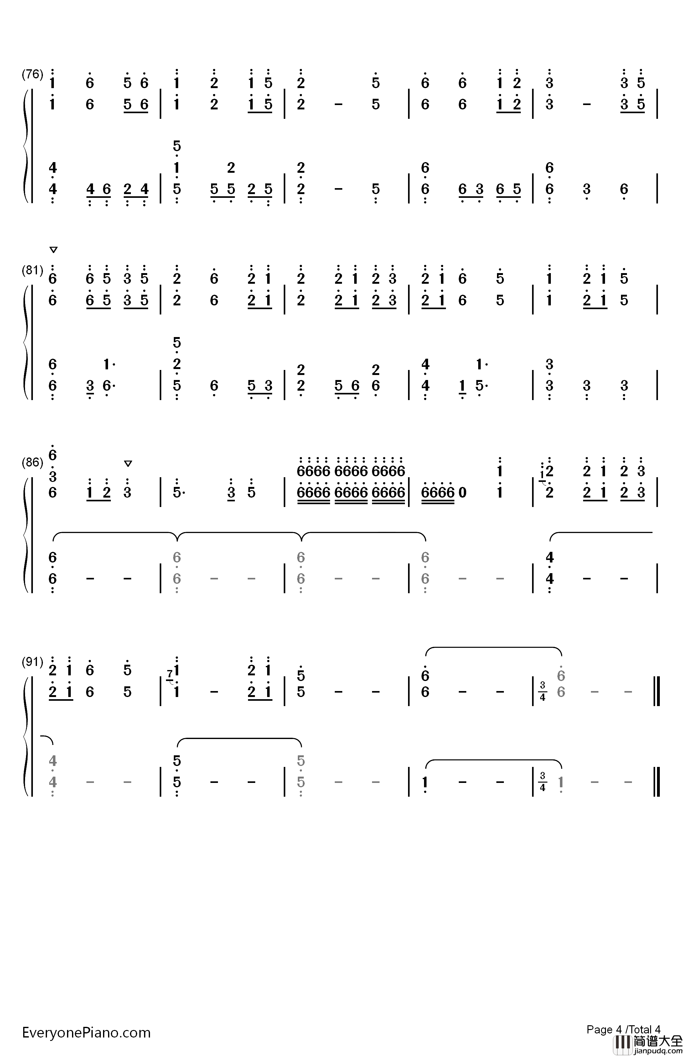 The_Chinese_Garden钢琴简谱_数字双手_猎豹移动公司