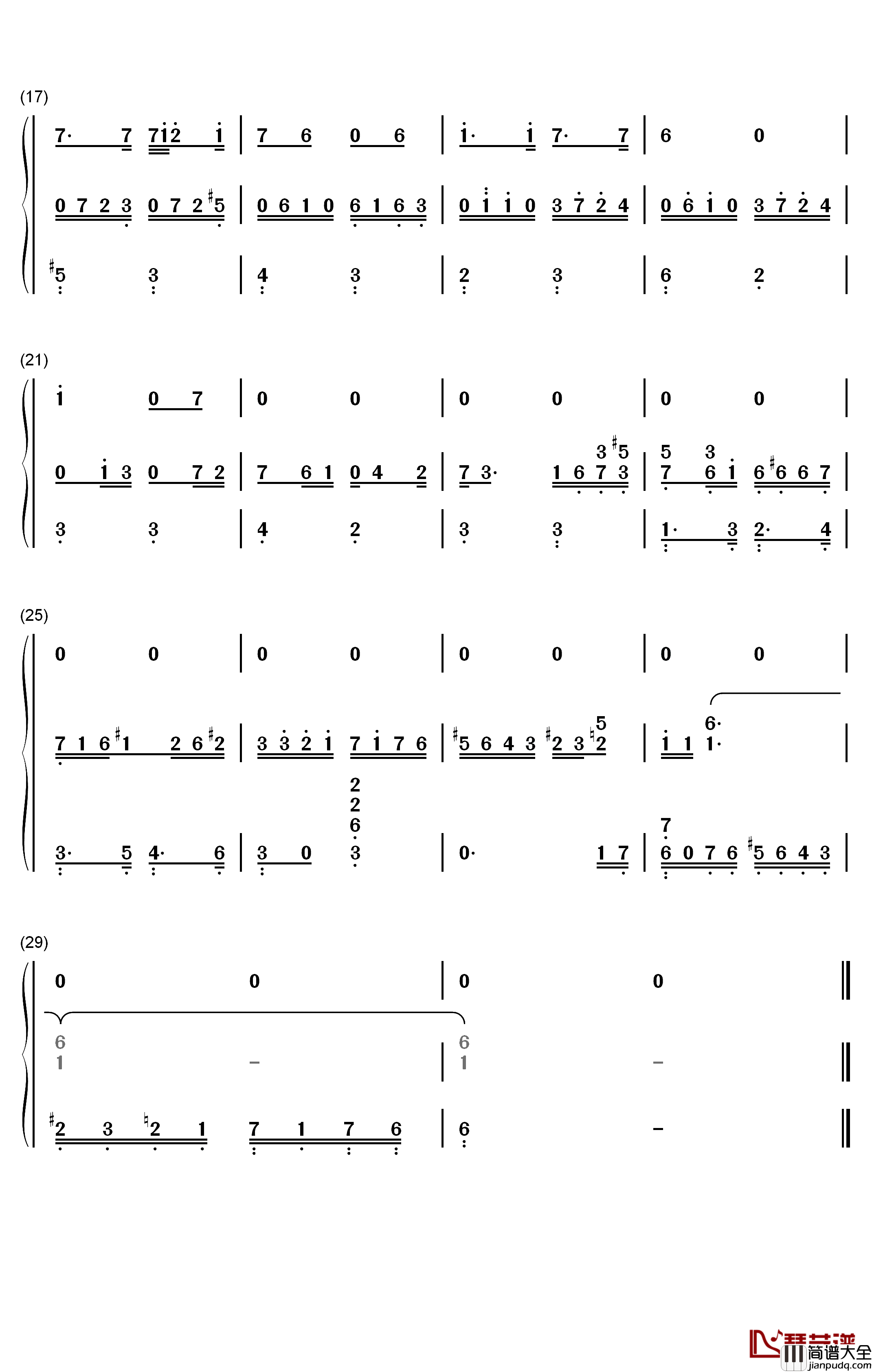 舒曼Op.48_No.10钢琴简谱_数字双手_舒曼