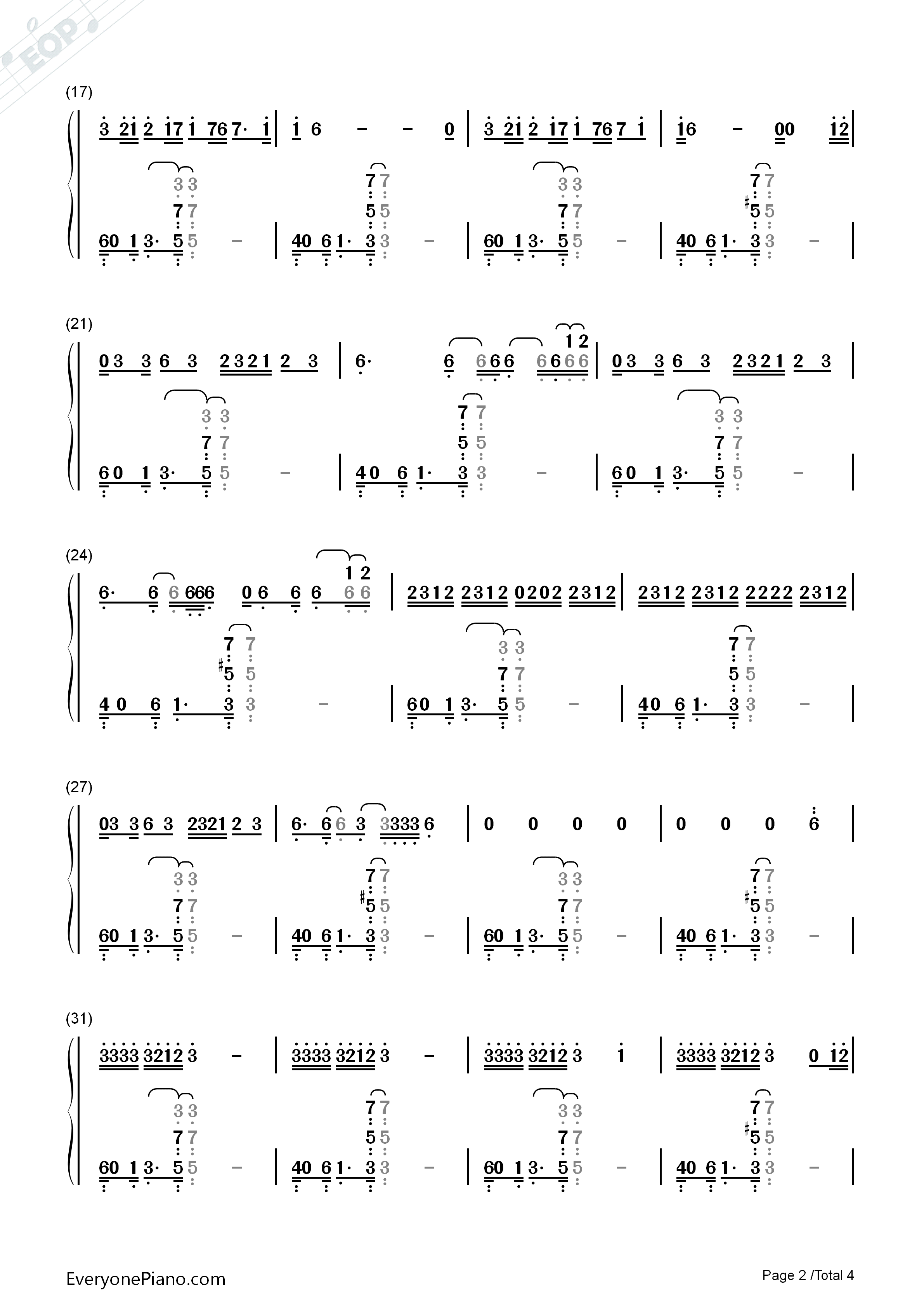 Down钢琴简谱_Marian_Hill演唱