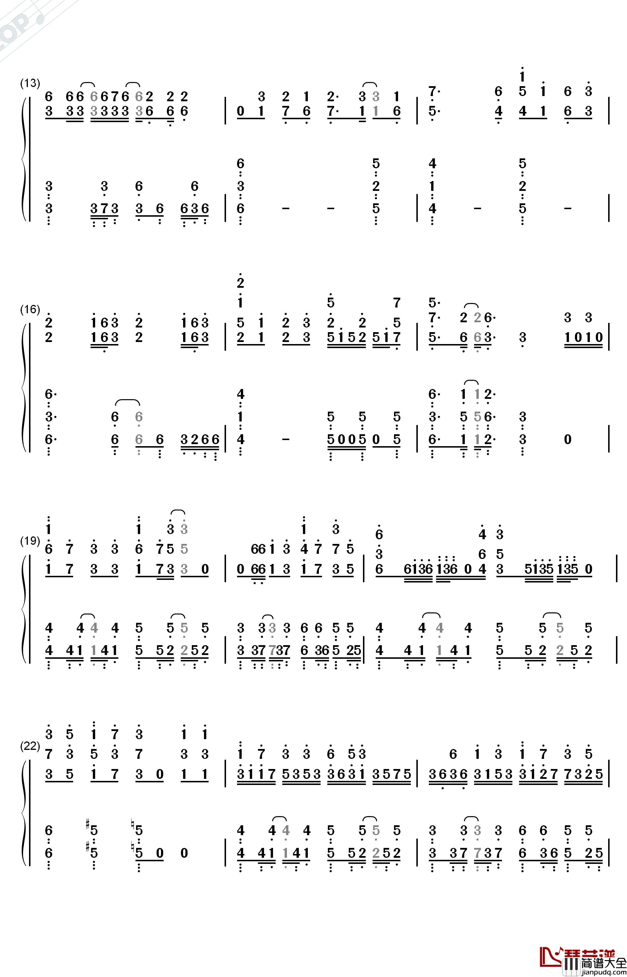 Panta_Rhei钢琴简谱_数字双手_MYTH_&_ROID