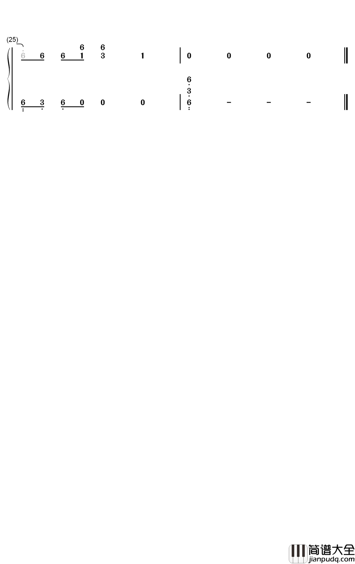 想起了你钢琴简谱_数字双手_程响