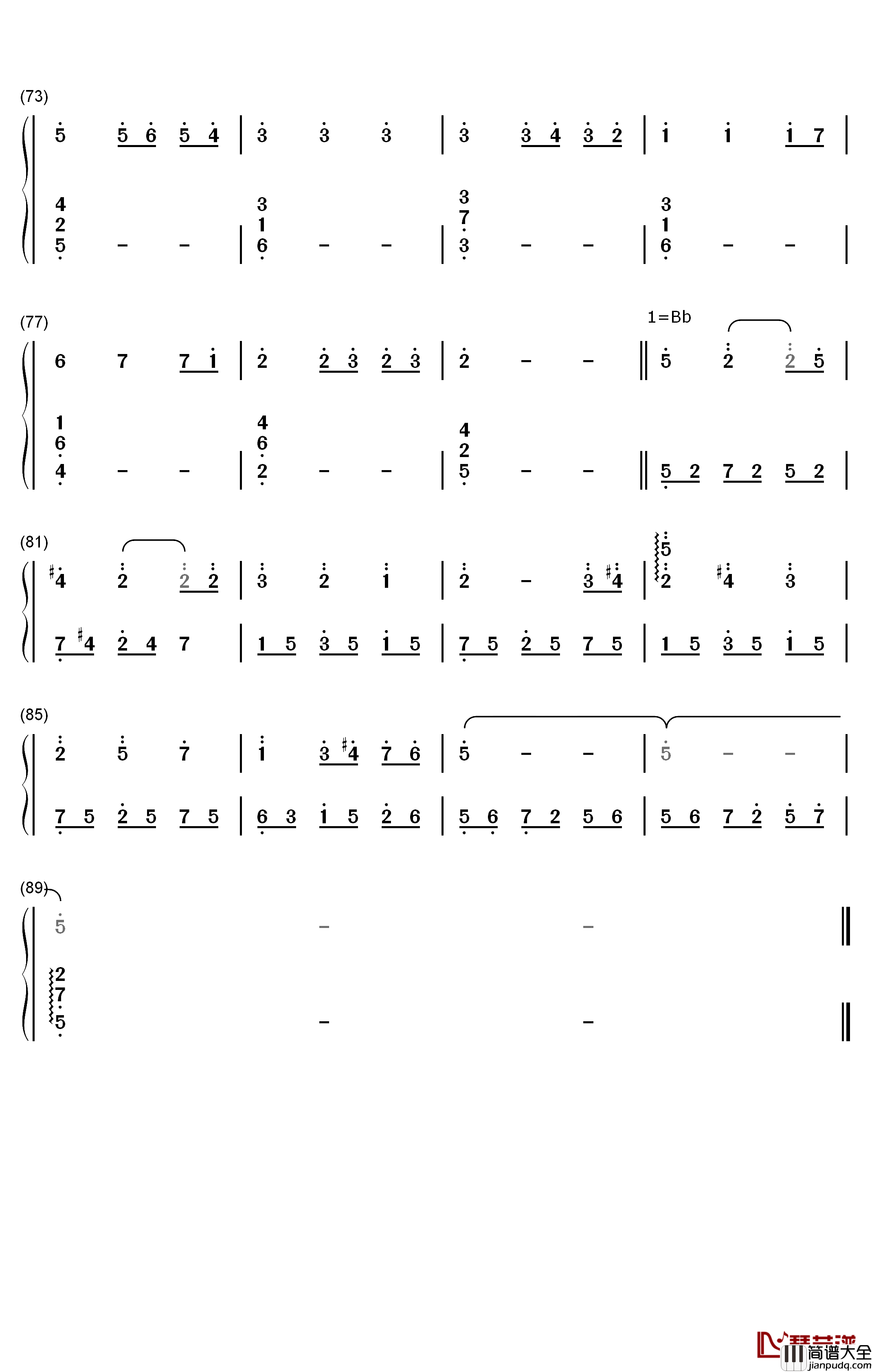 千与千寻BGM串烧钢琴简谱_数字双手_久石让