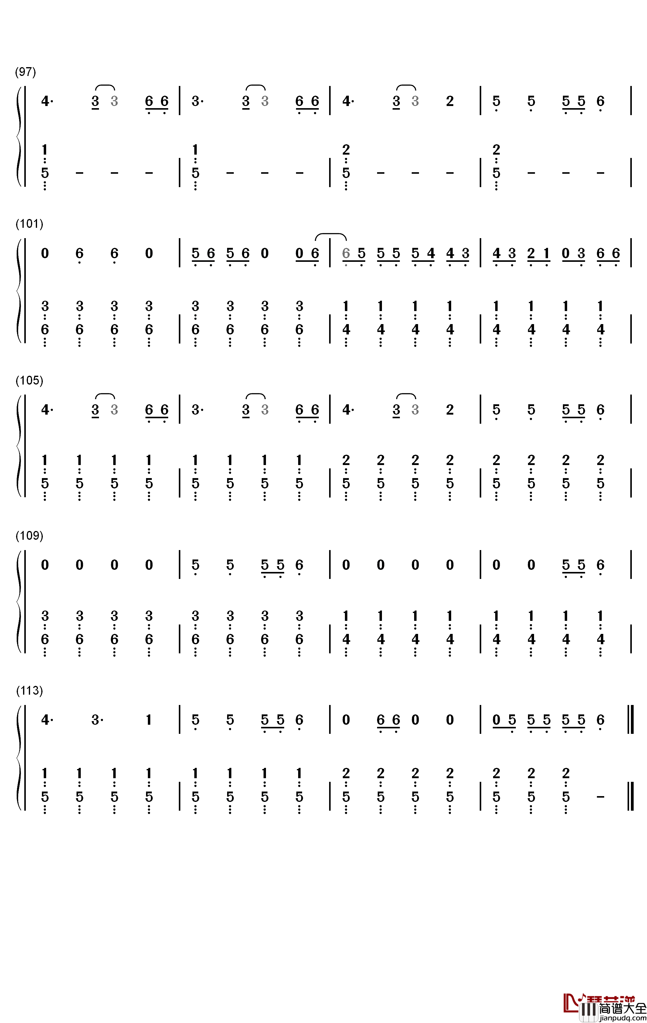 Physical钢琴简谱_数字双手_Dua_Lipa