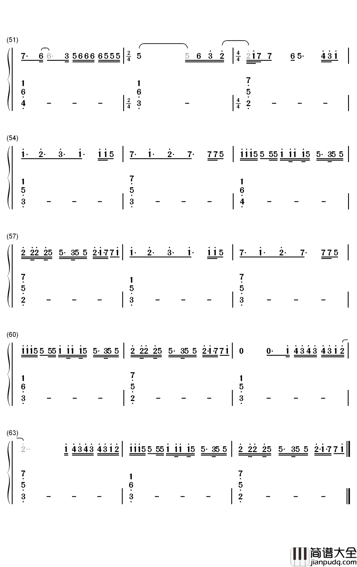 Slow_Grenade钢琴简谱_数字双手_Ellie_Goulding_Lauv