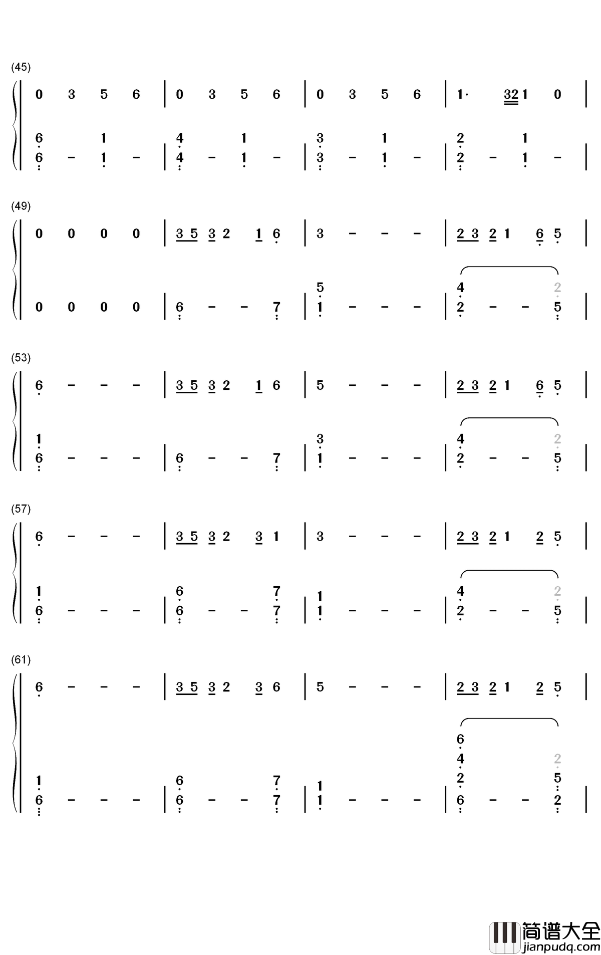 Fly_Away钢琴简谱_数字双手_TheFatRat_Anjulie