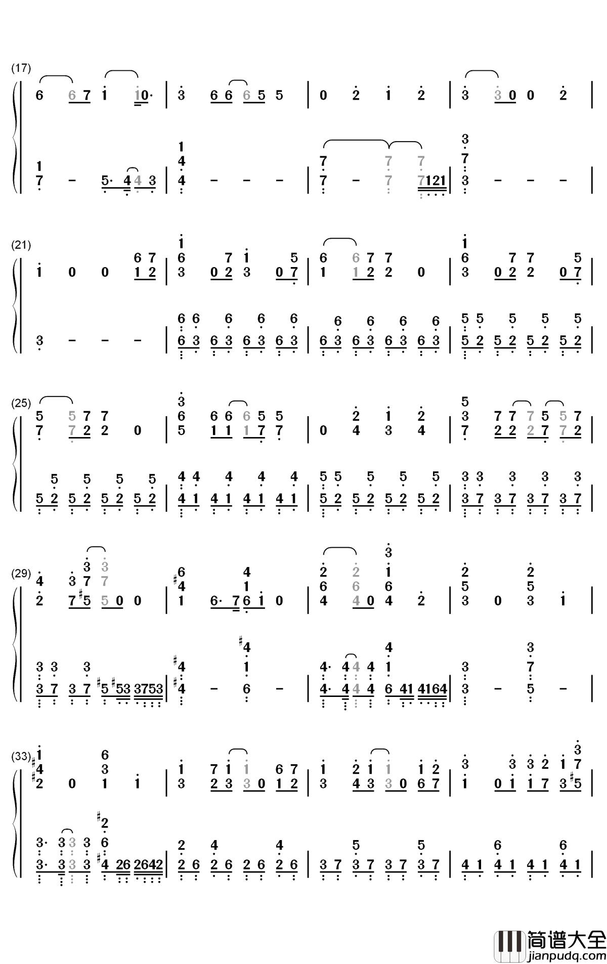 Altern钢琴简谱_数字双手_H_el_ical