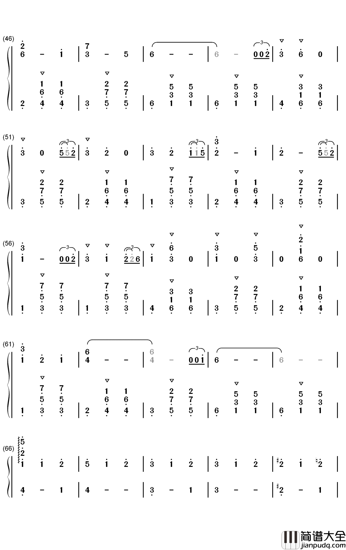 御宅访问钢琴简谱_数字双手_RADWIMPS