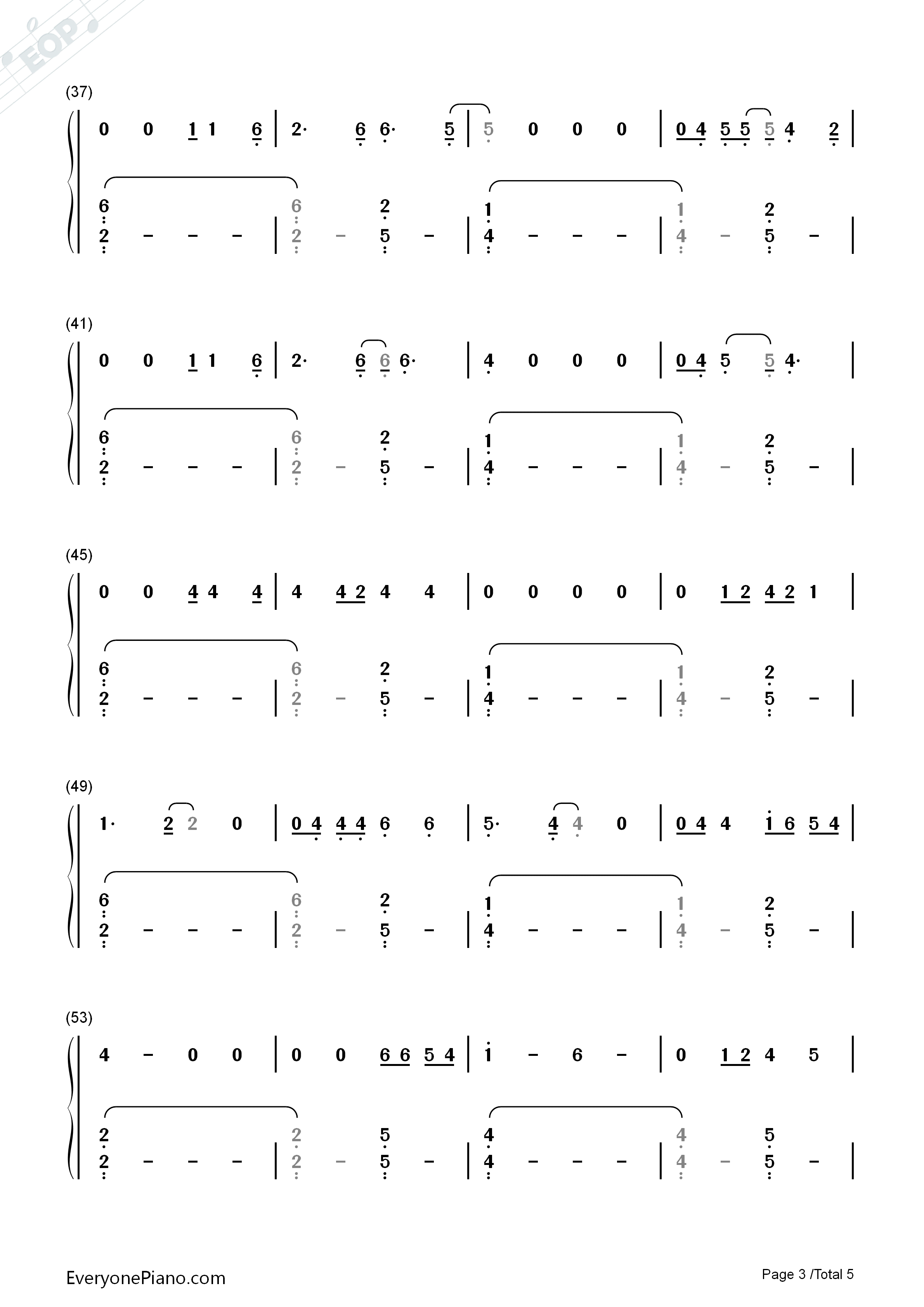 Torches钢琴简谱_张杰演唱