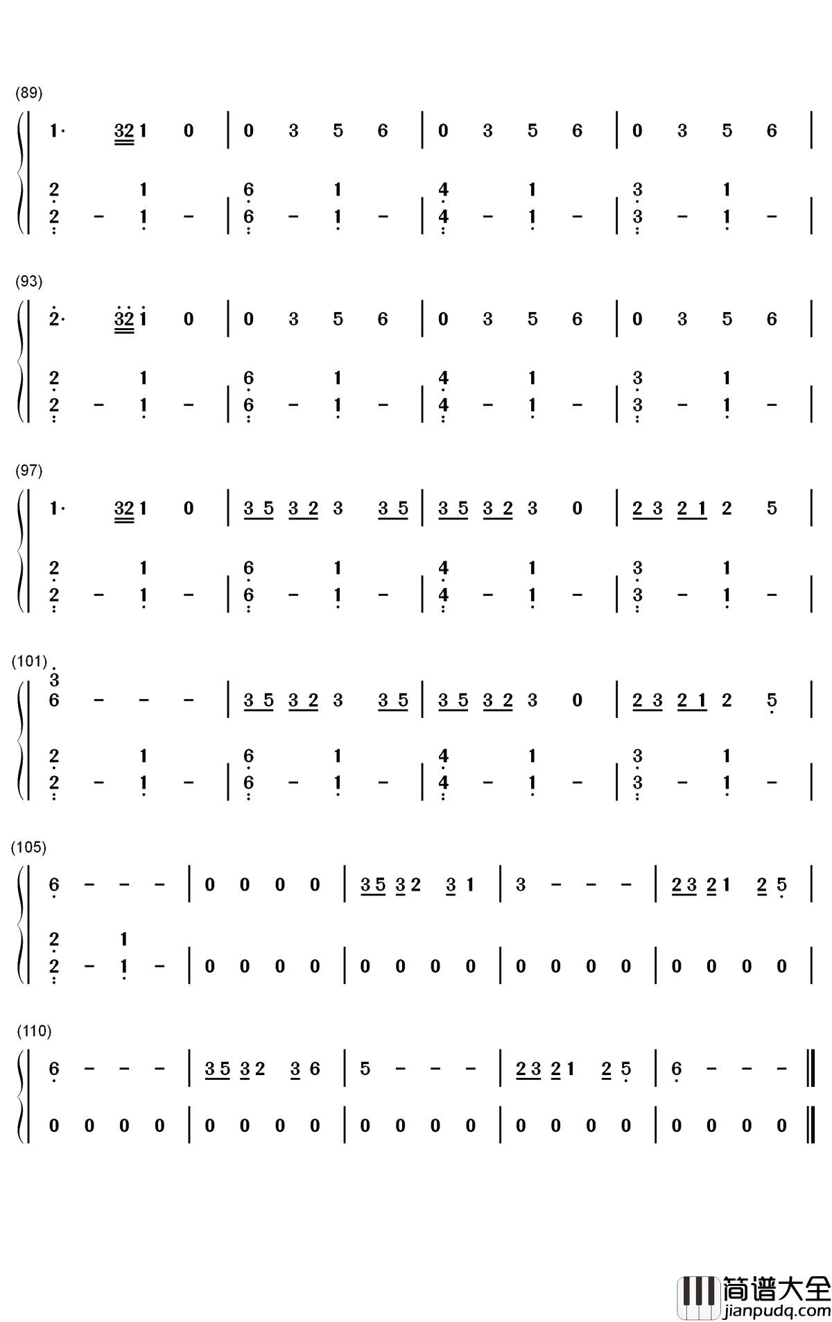 Fly_Away钢琴简谱_数字双手_TheFatRat_Anjulie