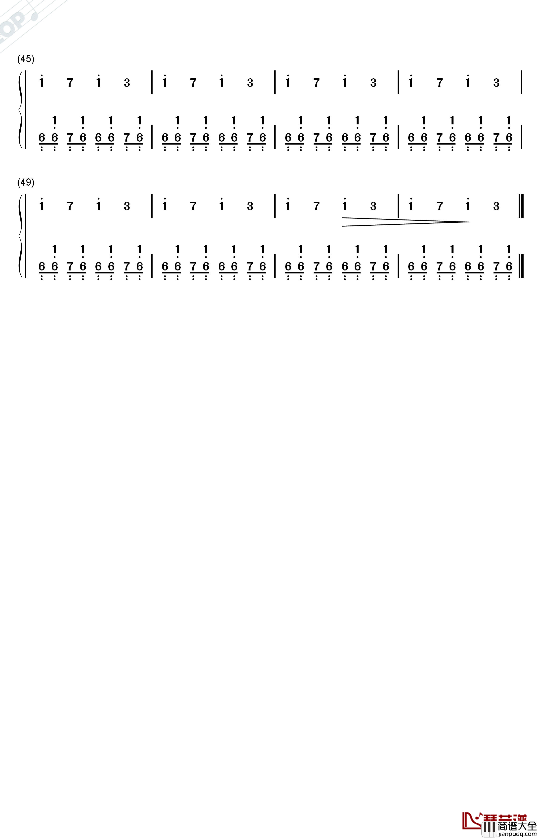 Sky钢琴简谱_数字双手_猎豹移动公司