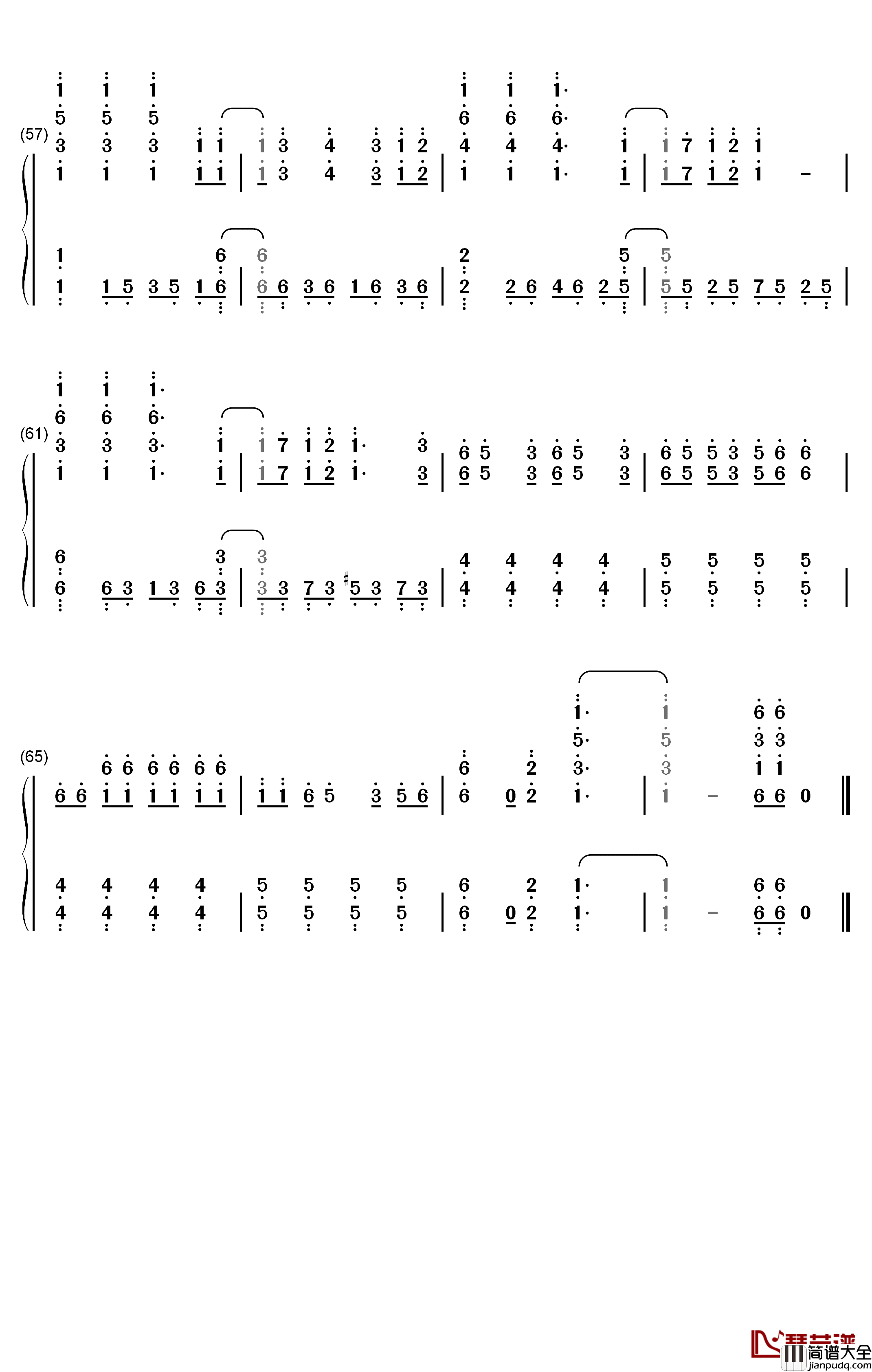 JUSTadICE钢琴简谱_数字双手_大森靖子