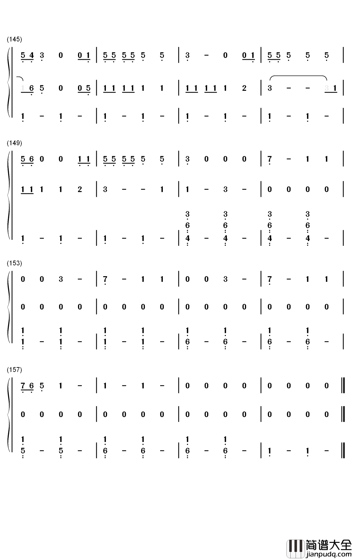 Exile钢琴简谱_数字双手_Taylor_Swift_Bon_Iver