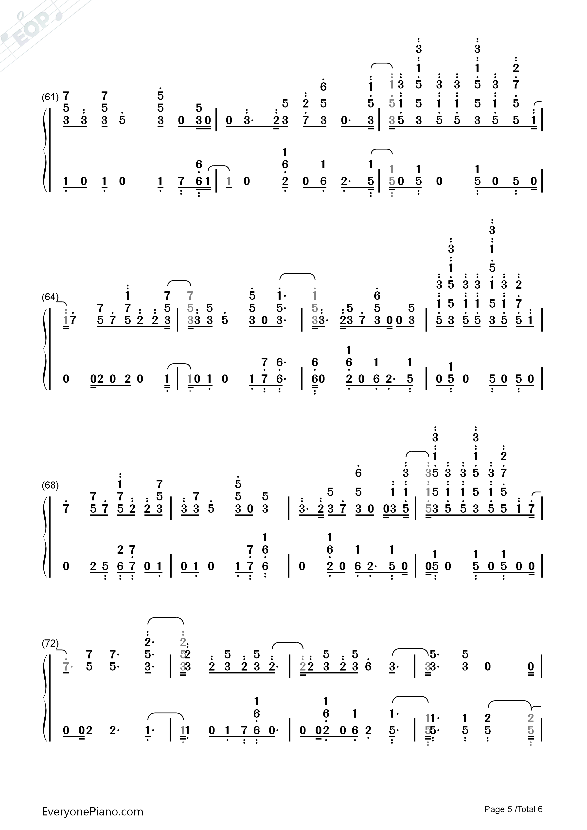 Heatstroke钢琴简谱_Calvin_Harris演唱