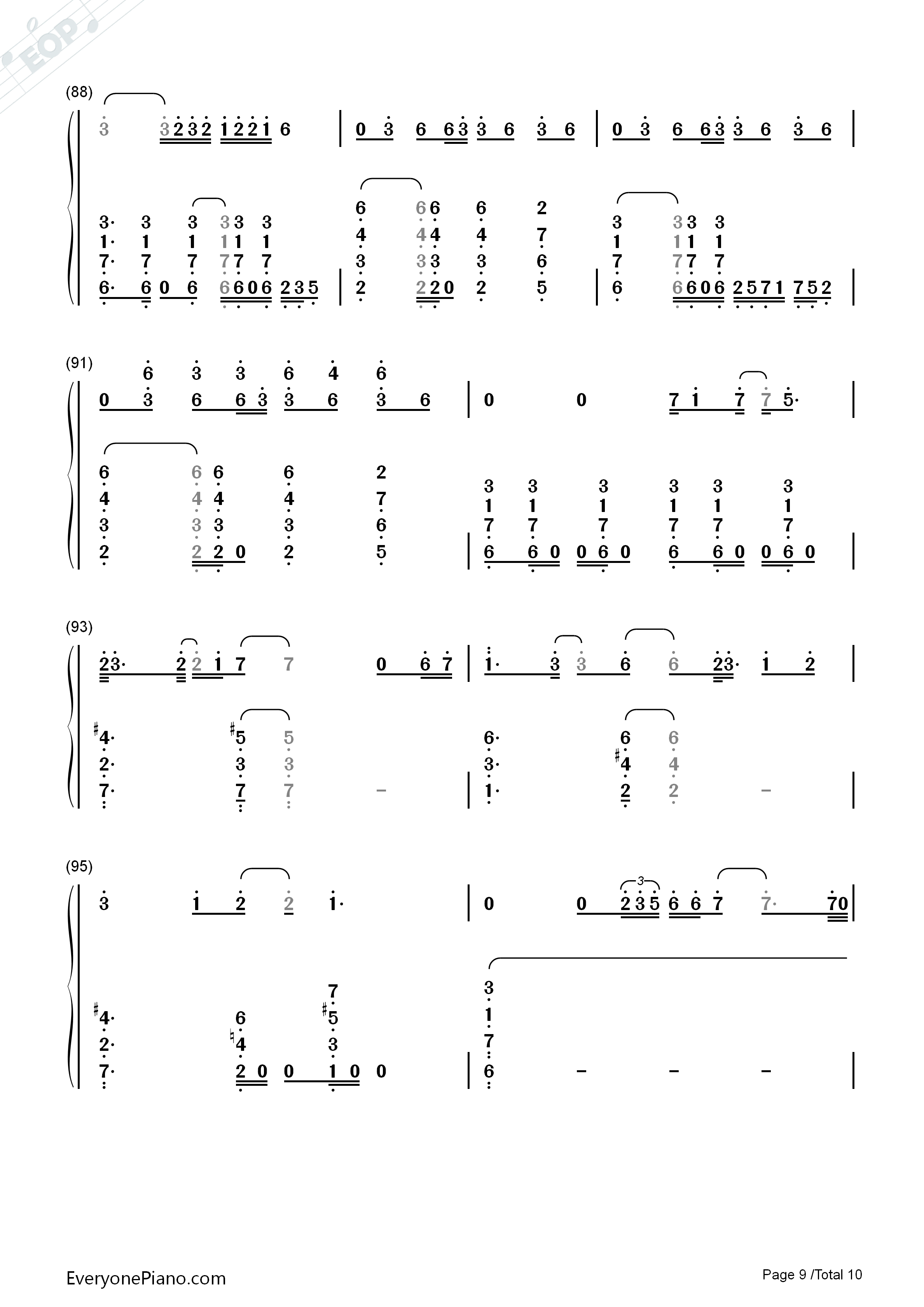 深夜书店钢琴简谱_许嵩_洛天依演唱