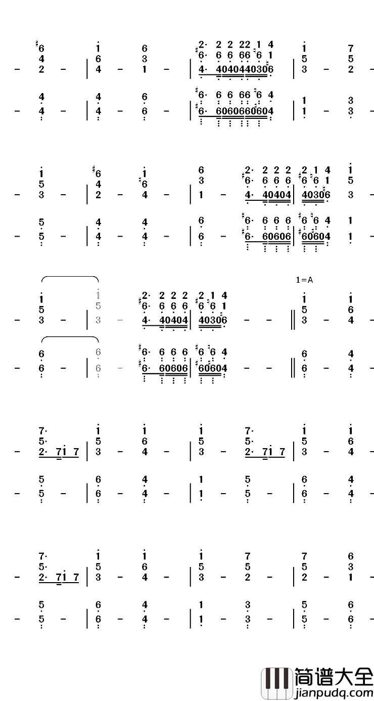 Africa钢琴简谱_数字双手_Toto